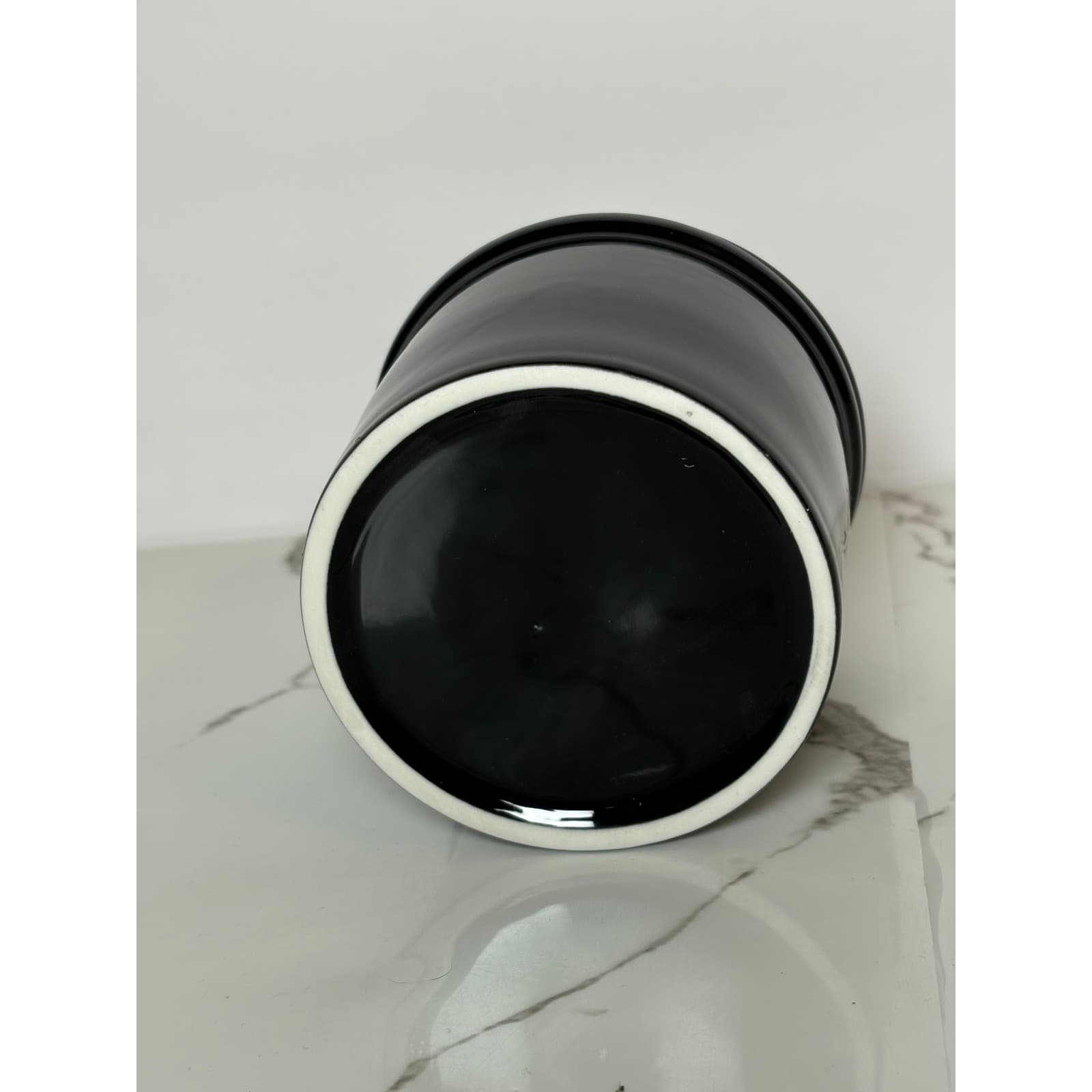 Urban Cupboard Ceramic Butter Keeper Black French Butter Crock 2 PC New - Thumbnail 5