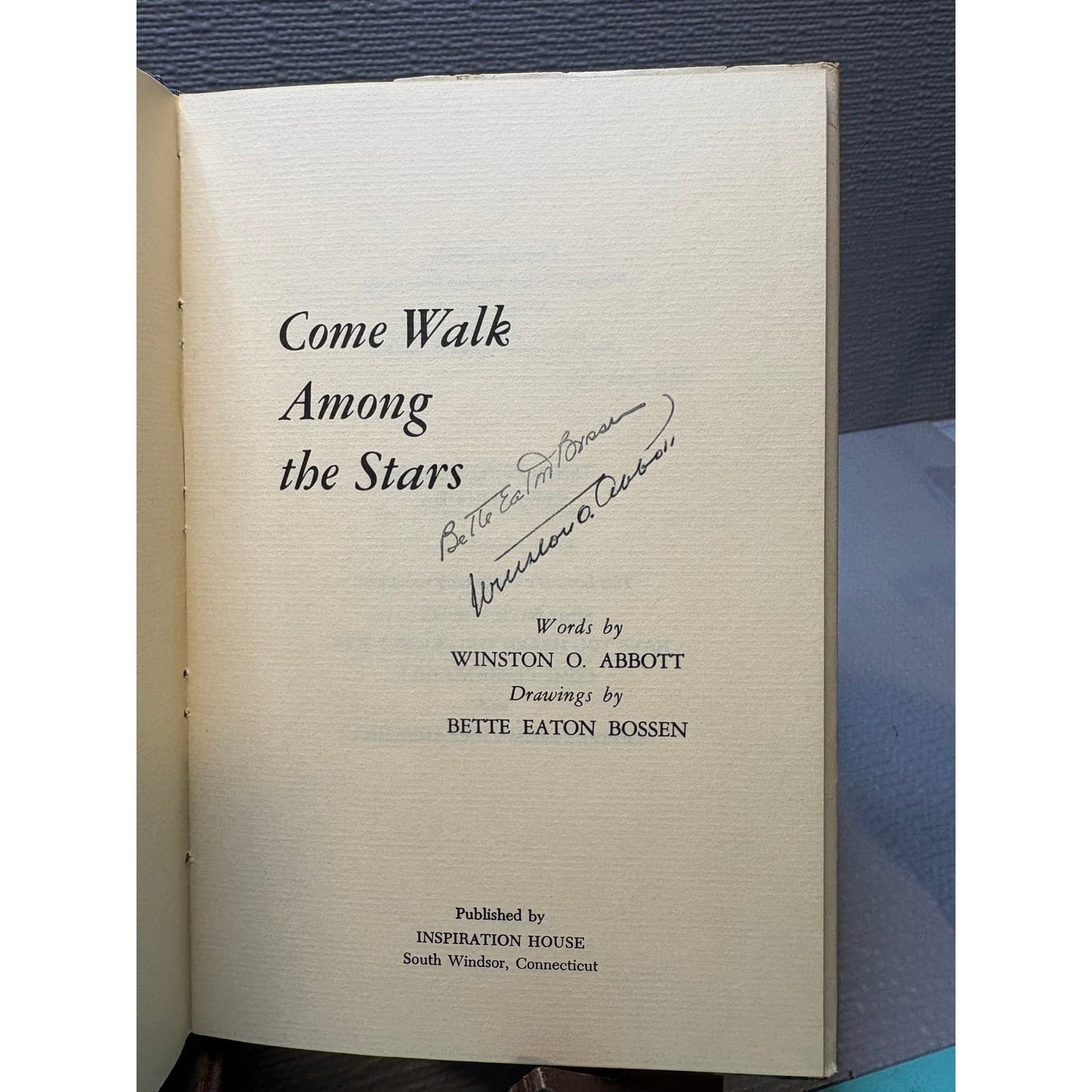 5 Winston O Abbott Bette Eaton Bossen Signed Vintage Books Inspiration House - Thumbnail 8