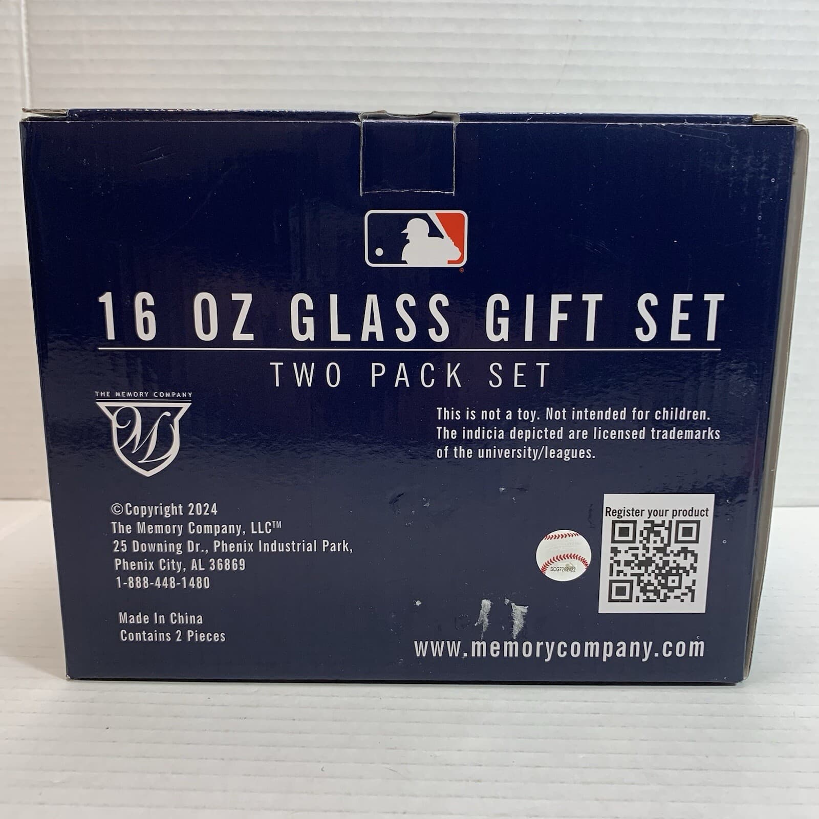 2024 MLB Houston Astros 16 oz. Glass Gift Set (2 Pack Set) Texas MLB - Thumbnail 3