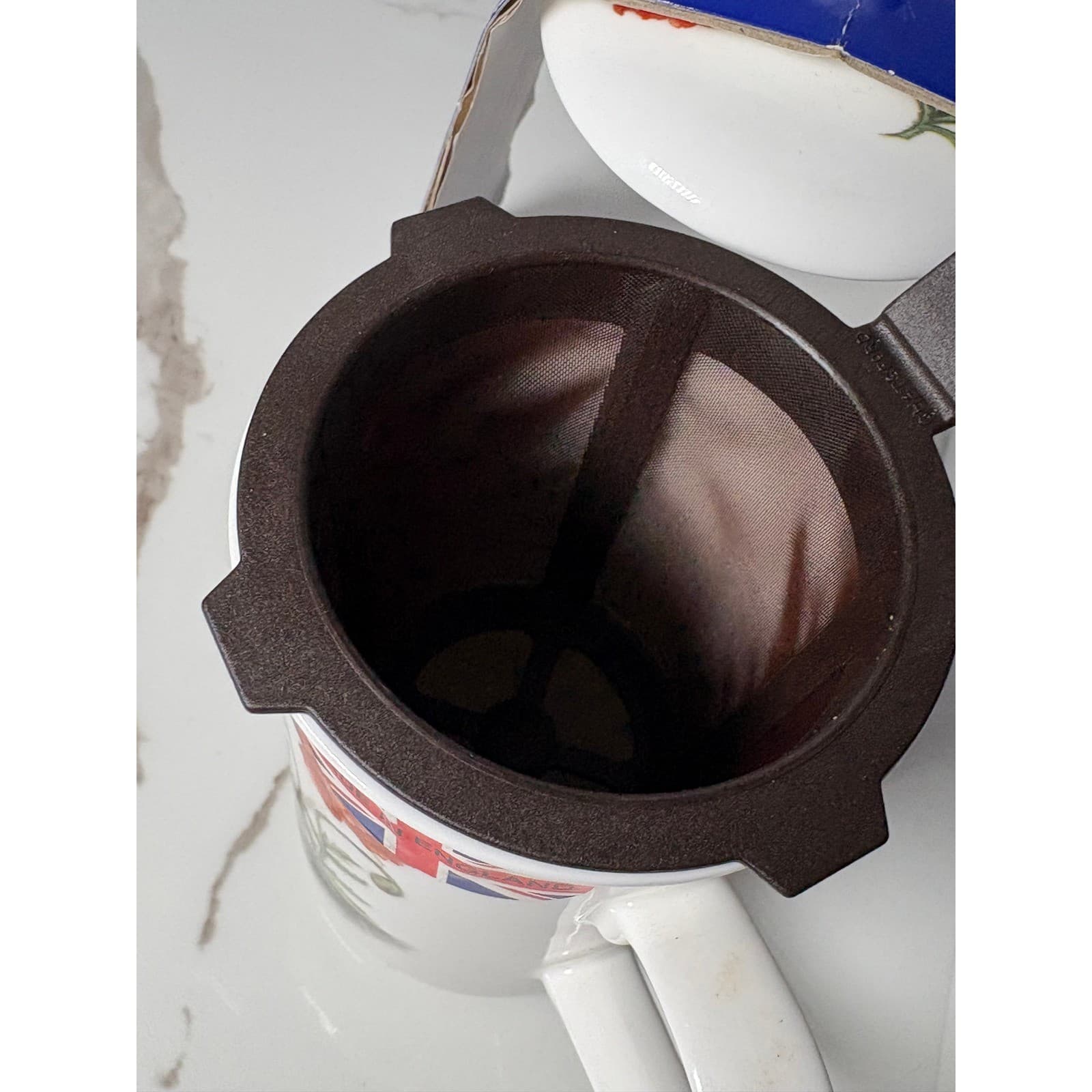 Chatsford Strainer Tea mug Red Poppy Bone China Loose Leaf Tea Mug with Lid UK - Thumbnail 8