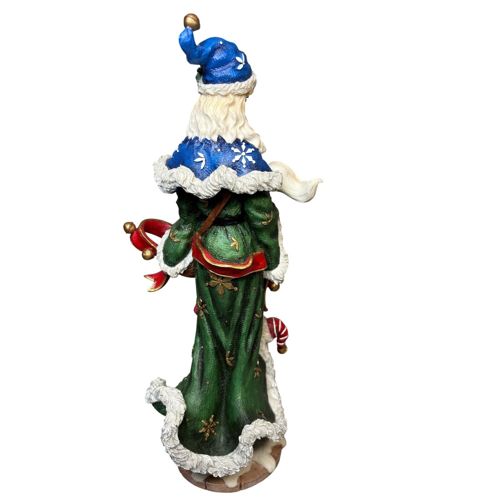 Lenox Santa's Marionettes The 2007 Pencil Santa Figurine Green Blue - Thumbnail 3