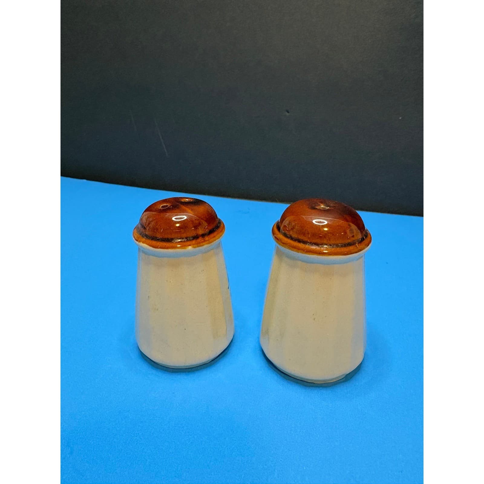 Vintage Las Vegas Souvenir Salt and Pepper Shakers Ceramic Sunset Desert Scene - Thumbnail 4