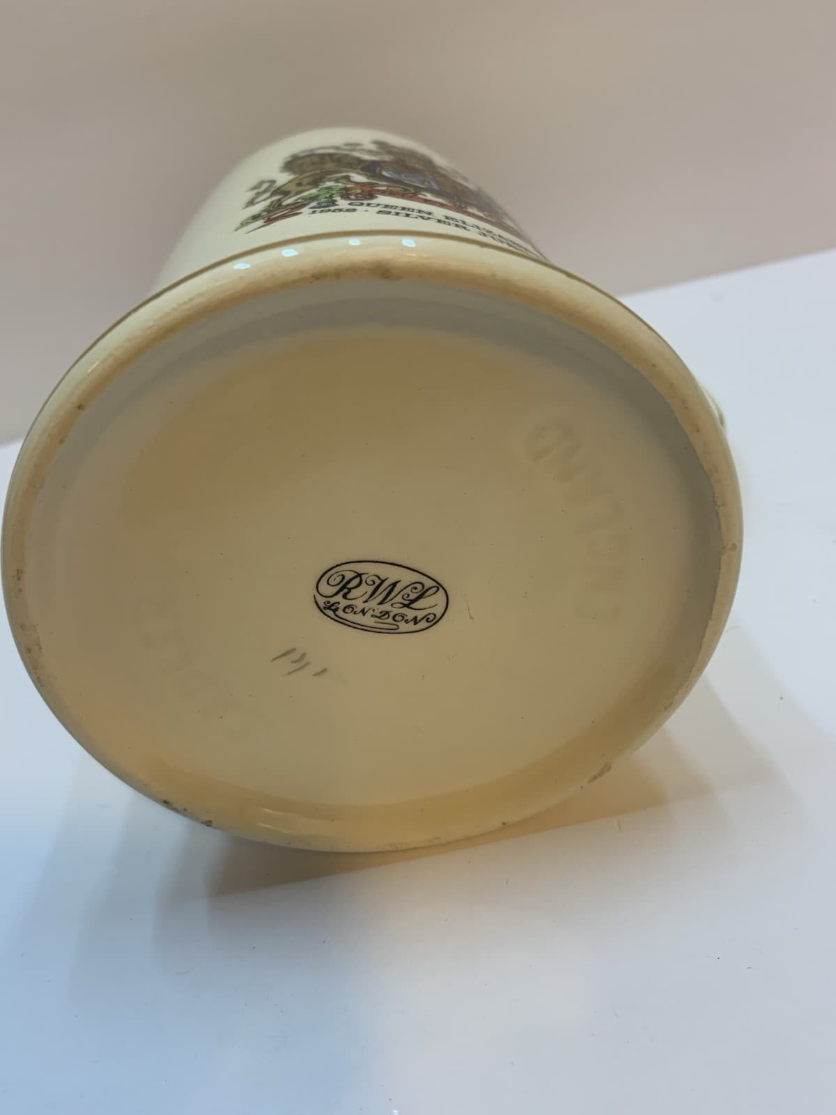 VTG Queen Elizabeth II Silver Jubilee Mug 1952-1977 Sadler England RWL London - Thumbnail 4