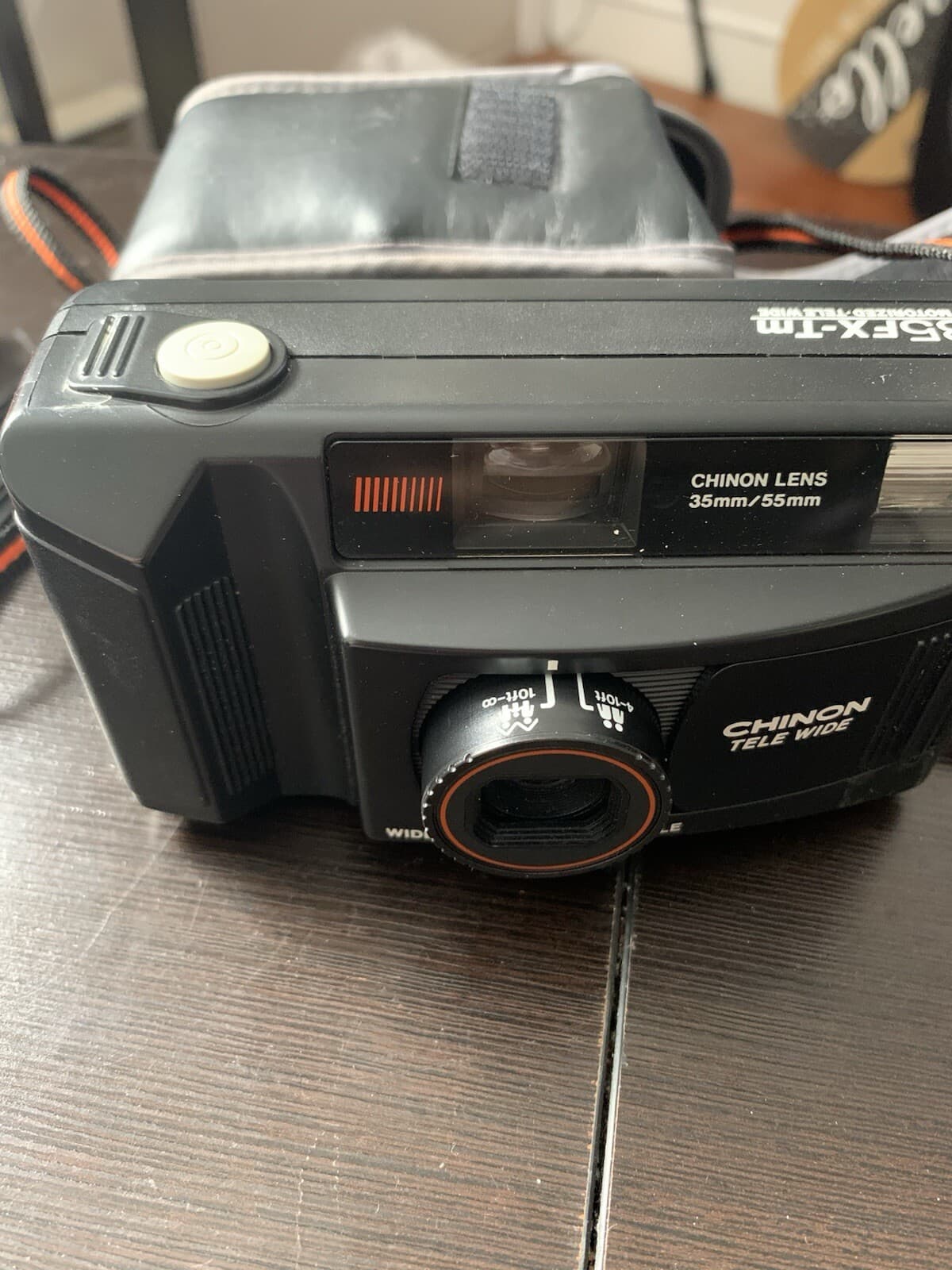 Vintage Chinon Tele Wide 35FX-Tm 35m/55mm Lens Film Camera Motorized -Tested - Thumbnail 8