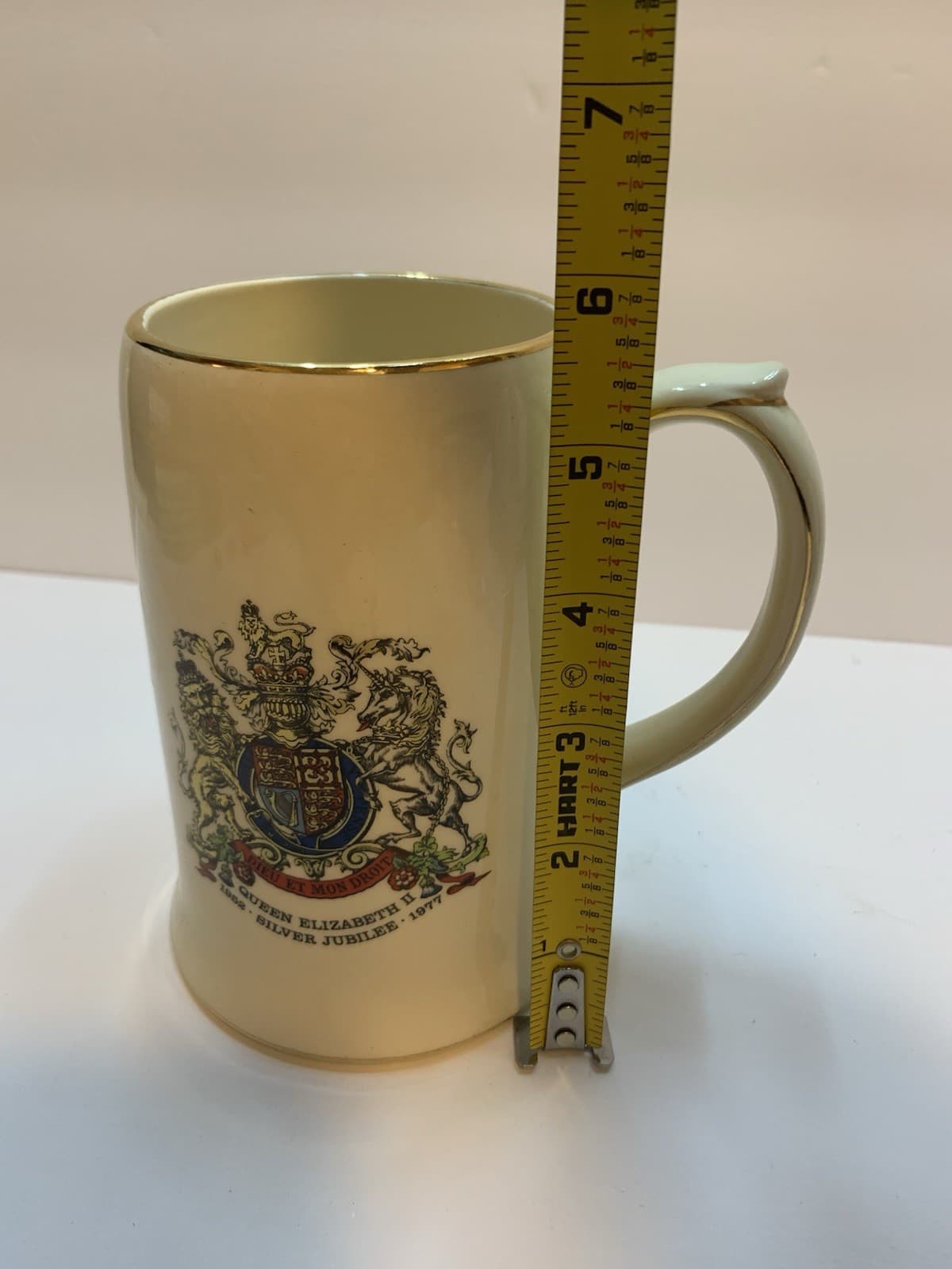 VTG Queen Elizabeth II Silver Jubilee Mug 1952-1977 Sadler England RWL London - Thumbnail 5