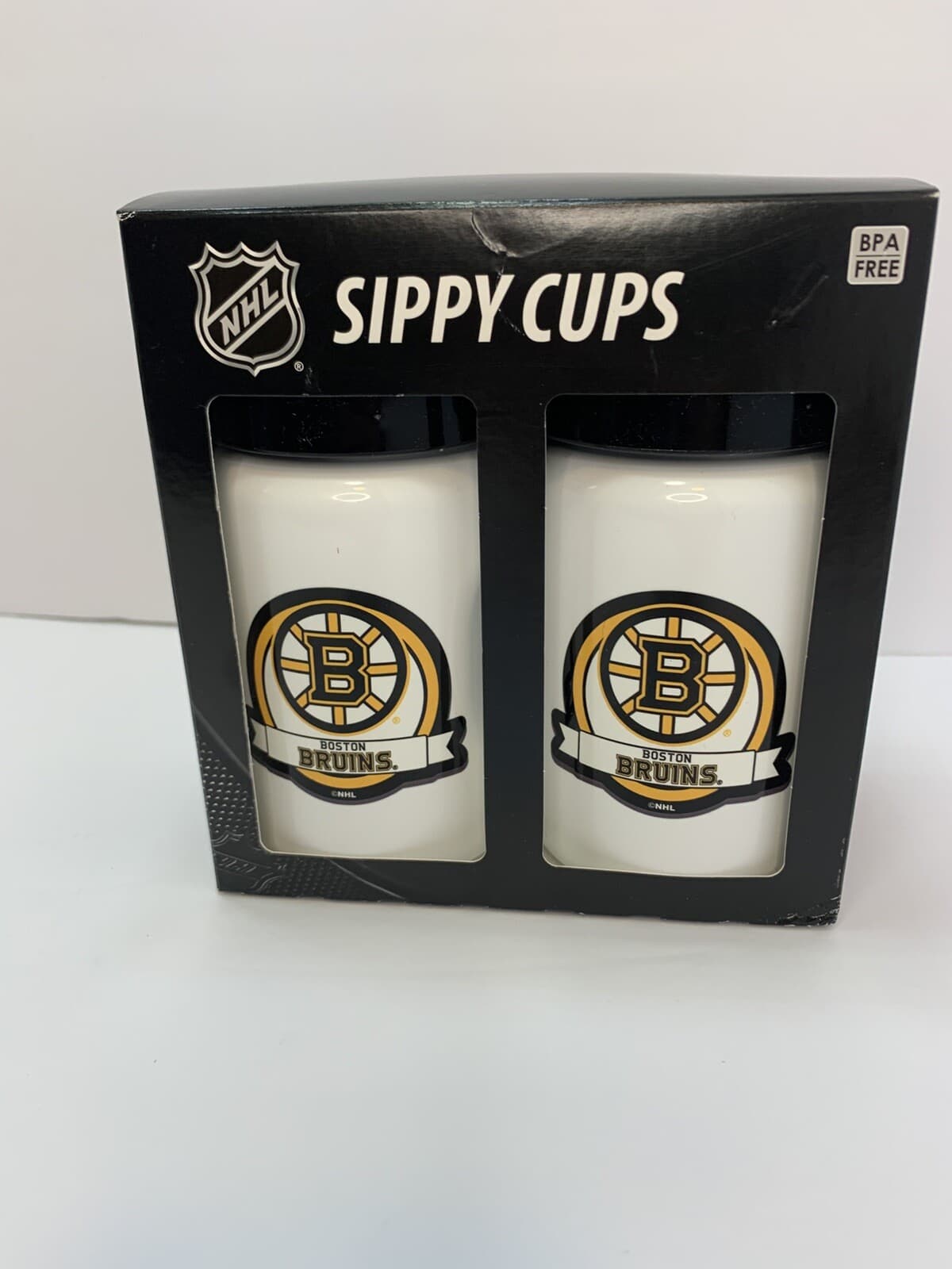 NHL Boston Bruins Sippy Cup 2 Pack 9oz /NHL Licensed / Bruins Fans New England - Thumbnail 3