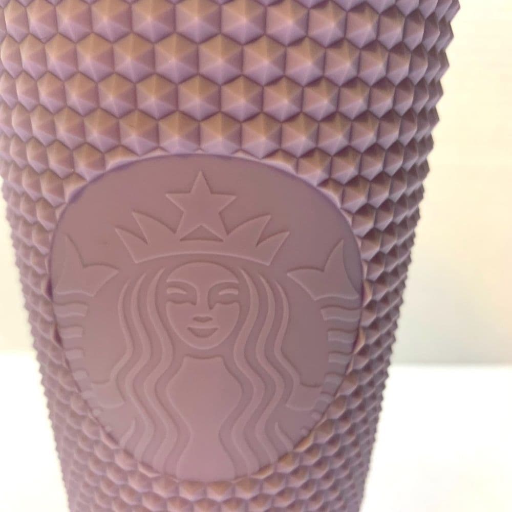 STARBUCKS /2021 Icy Lavender purple matte studded 24 OZ Venti Tumbler /New - Thumbnail 3