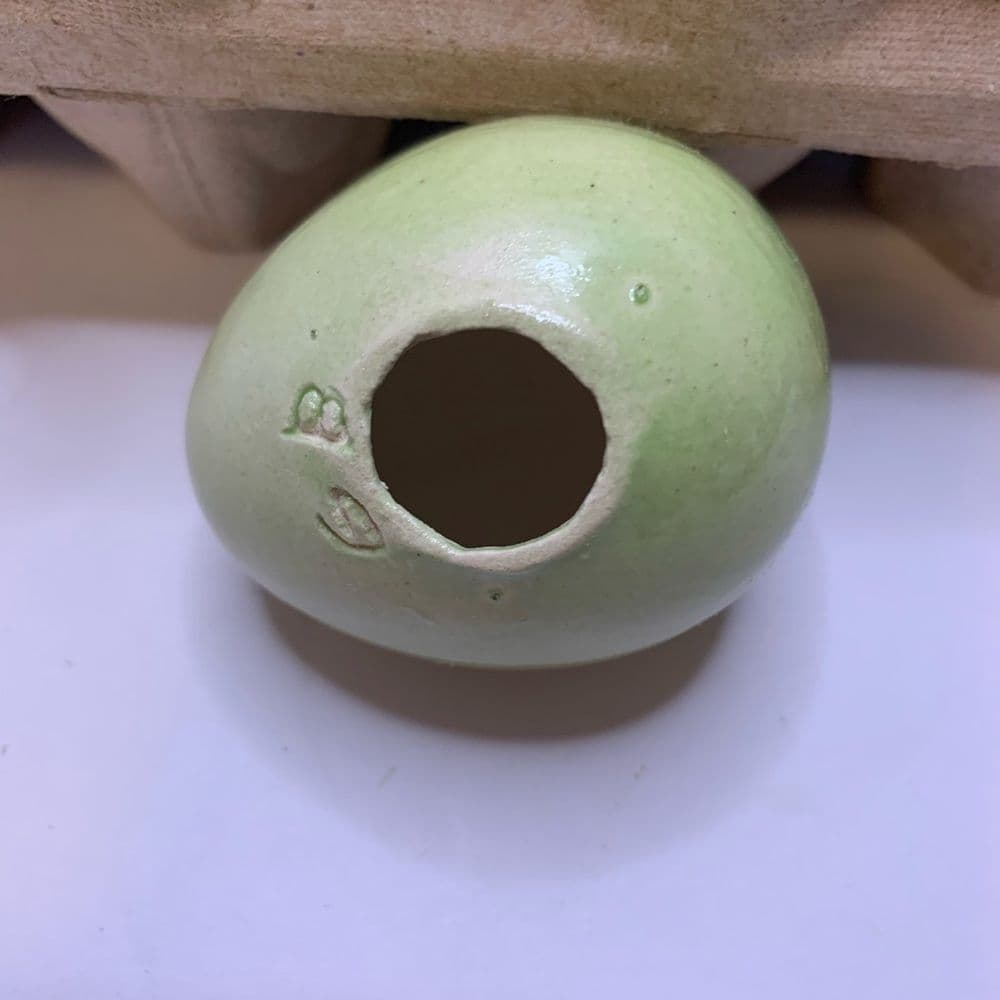 Vintage ceramic spotted speckled Easter Eggs handmade hand painted Easter 1977 - Thumbnail 8