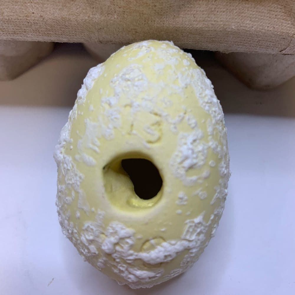 Vintage ceramic spotted speckled Easter Eggs handmade hand painted Easter 1977 - Thumbnail 11