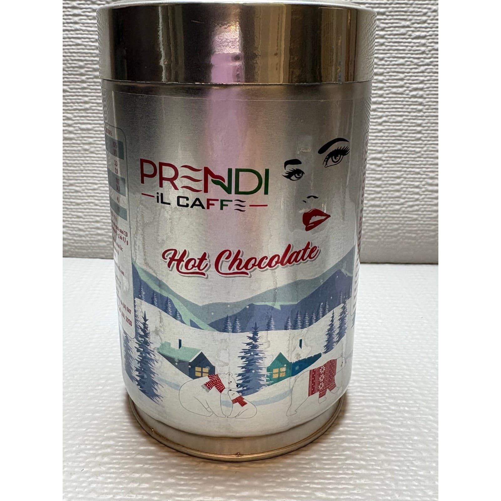 Prendi IL Caffe Hot Chocolate Instant Drink Mix 400g Tin Made in Italy Winter - Thumbnail 2