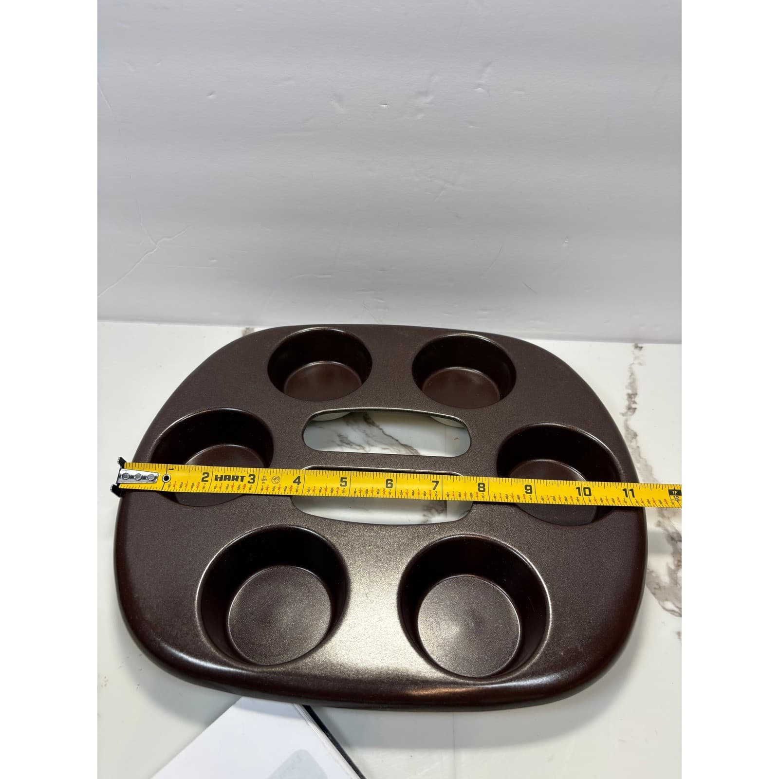 Nordic Ware Microwave Eggs N Muffin Pan Gemstone Brown 6 Cavity Vintage 11.5in - Thumbnail 6