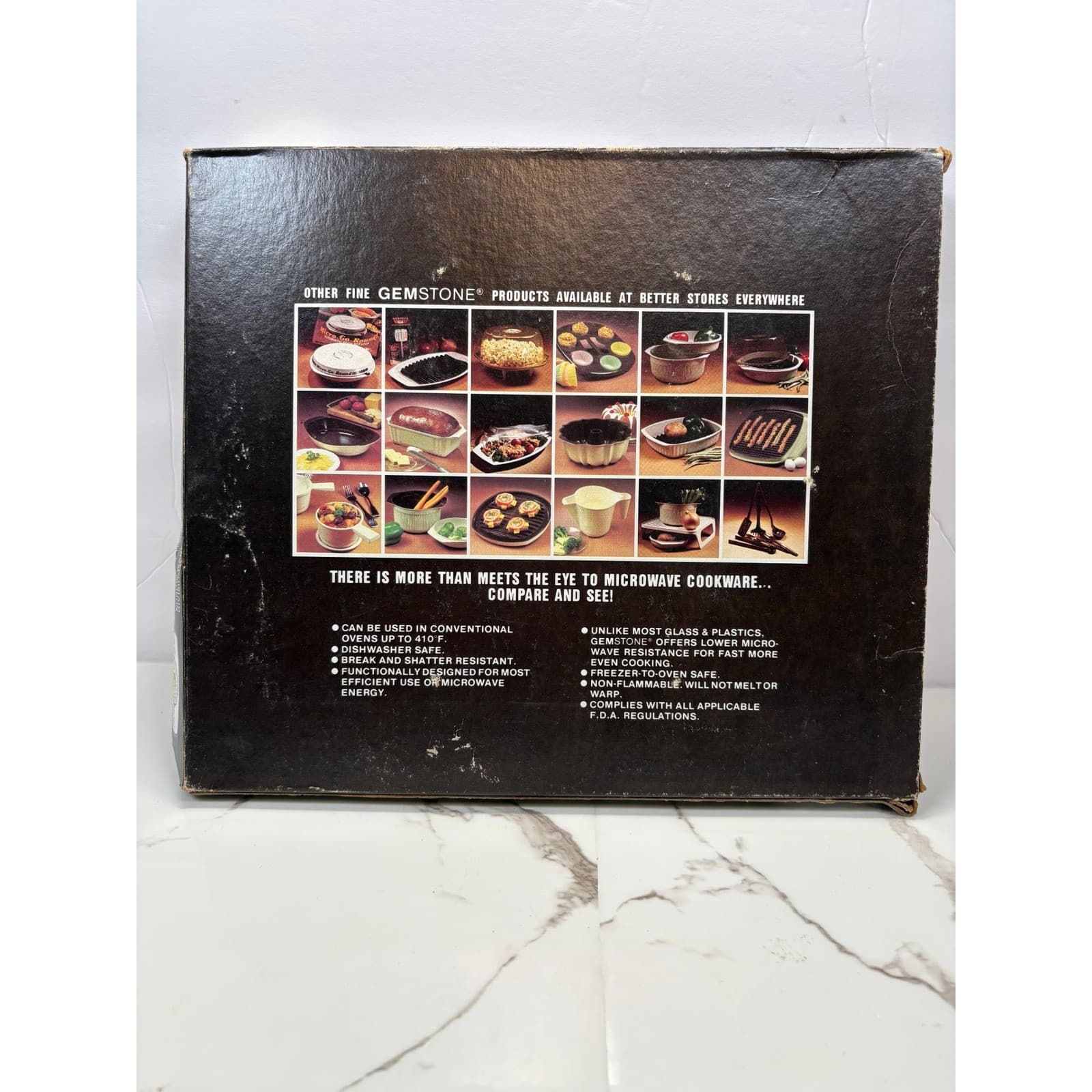 Nordic Ware Microwave Eggs N Muffin Pan Gemstone Brown 6 Cavity Vintage 11.5in - Thumbnail 5