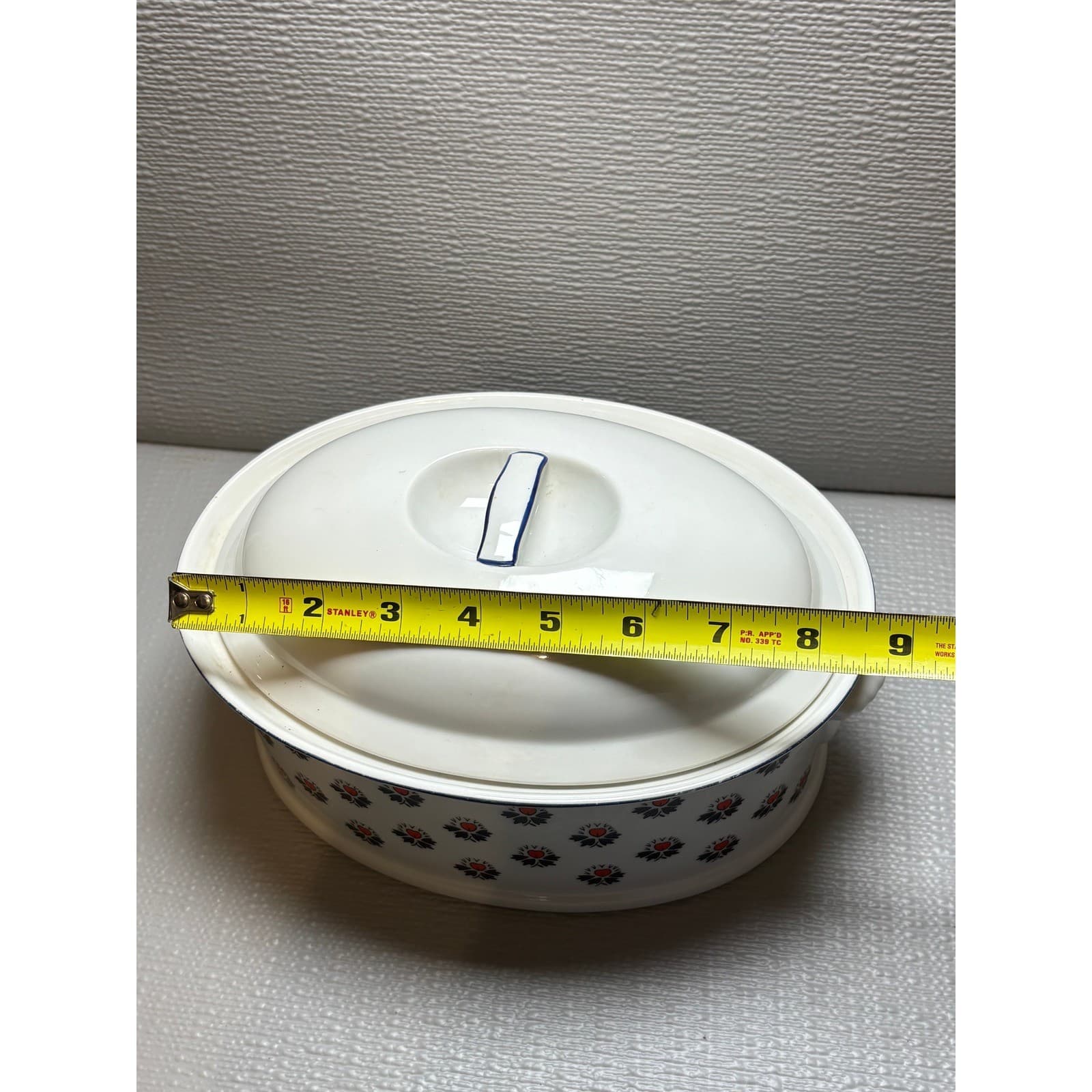 Schmid Brasserie Souleiado Print Oval Covered Casserole Dish French Provencal - Thumbnail 10