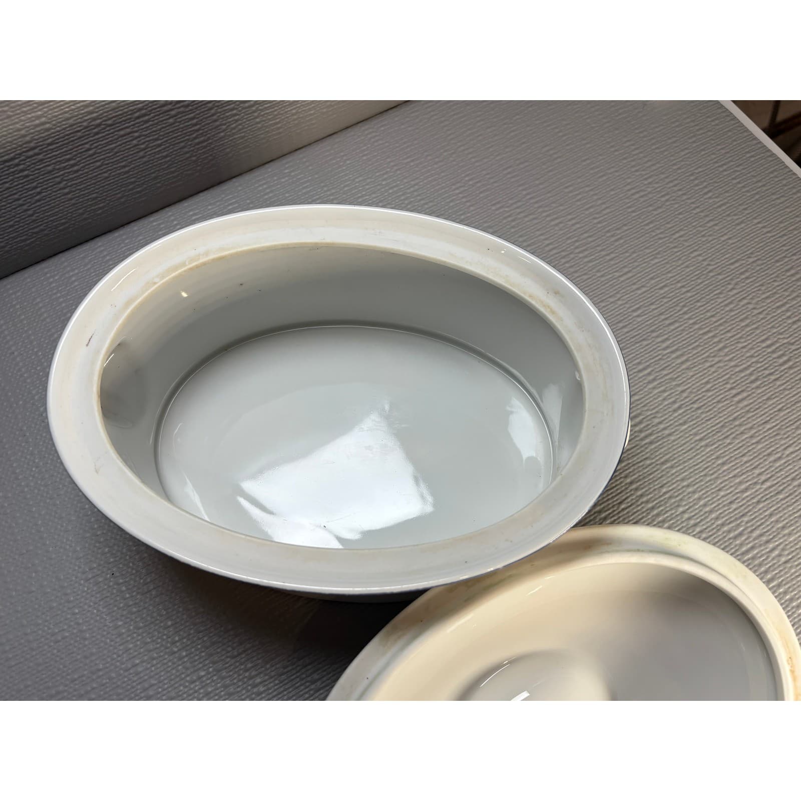 Schmid Brasserie Souleiado Print Oval Covered Casserole Dish French Provencal - Thumbnail 8