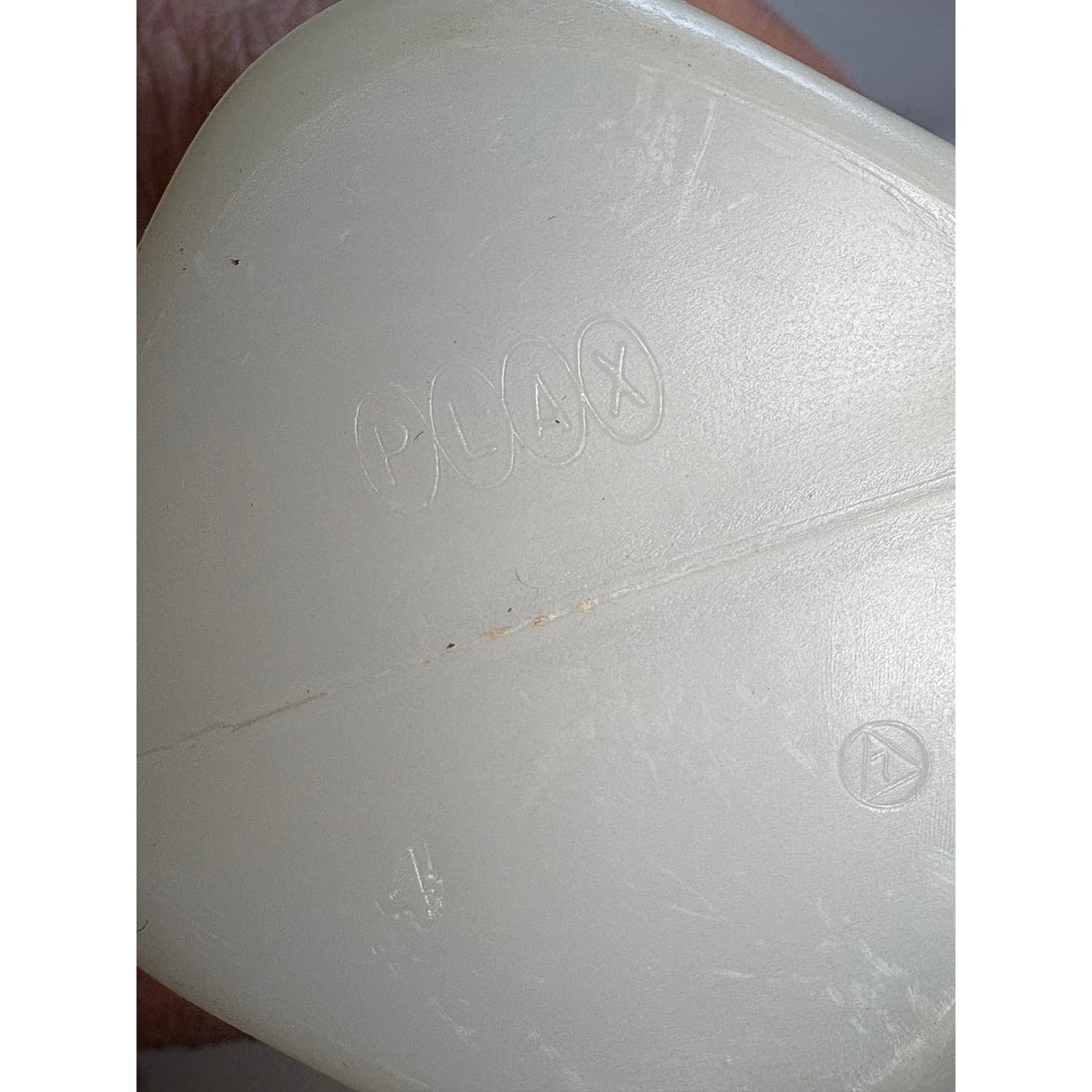 Vintage Davol Plax Plastic Bottle Cream Translucent 8oz Measurement Markings - Thumbnail 4