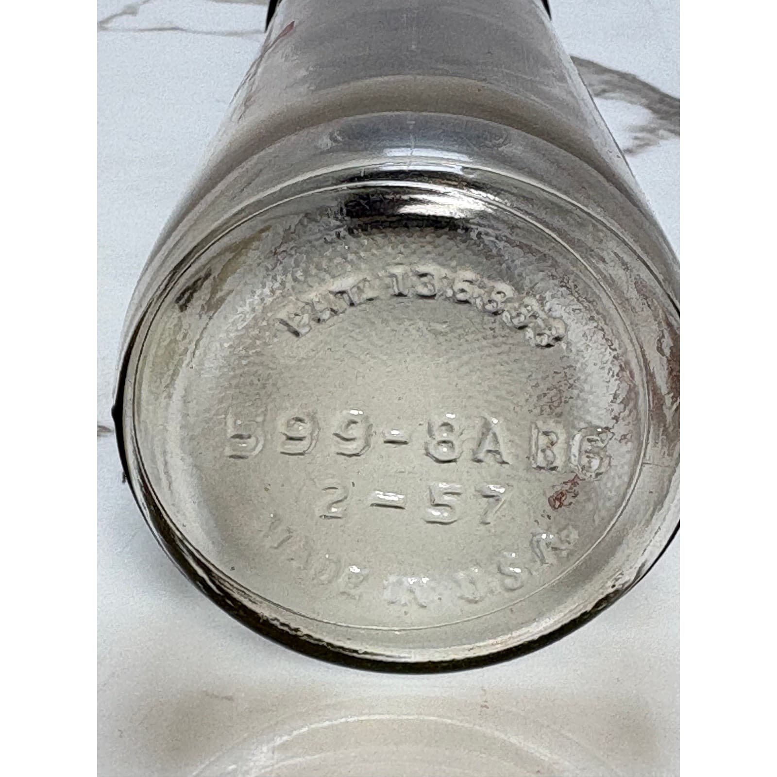 Vintage Hygeia Glass Baby Bottle 8oz Screw Top Black Cap Red Measurements 1957 - Thumbnail 3