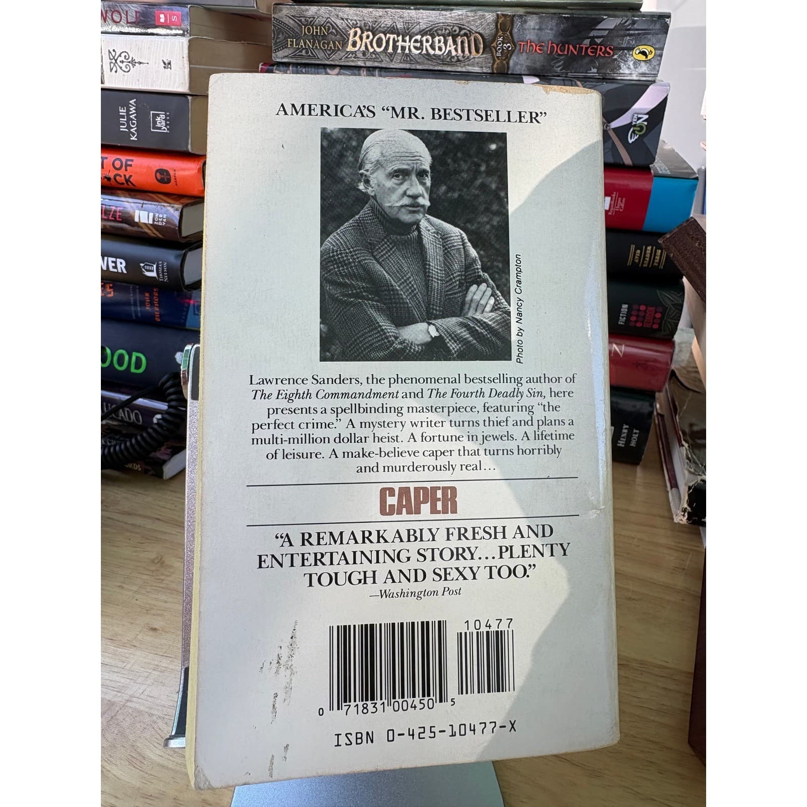 Caper by Lawrence Sanders Berkley Fiction Vintage Mass Market Paperback Crime - Thumbnail 3