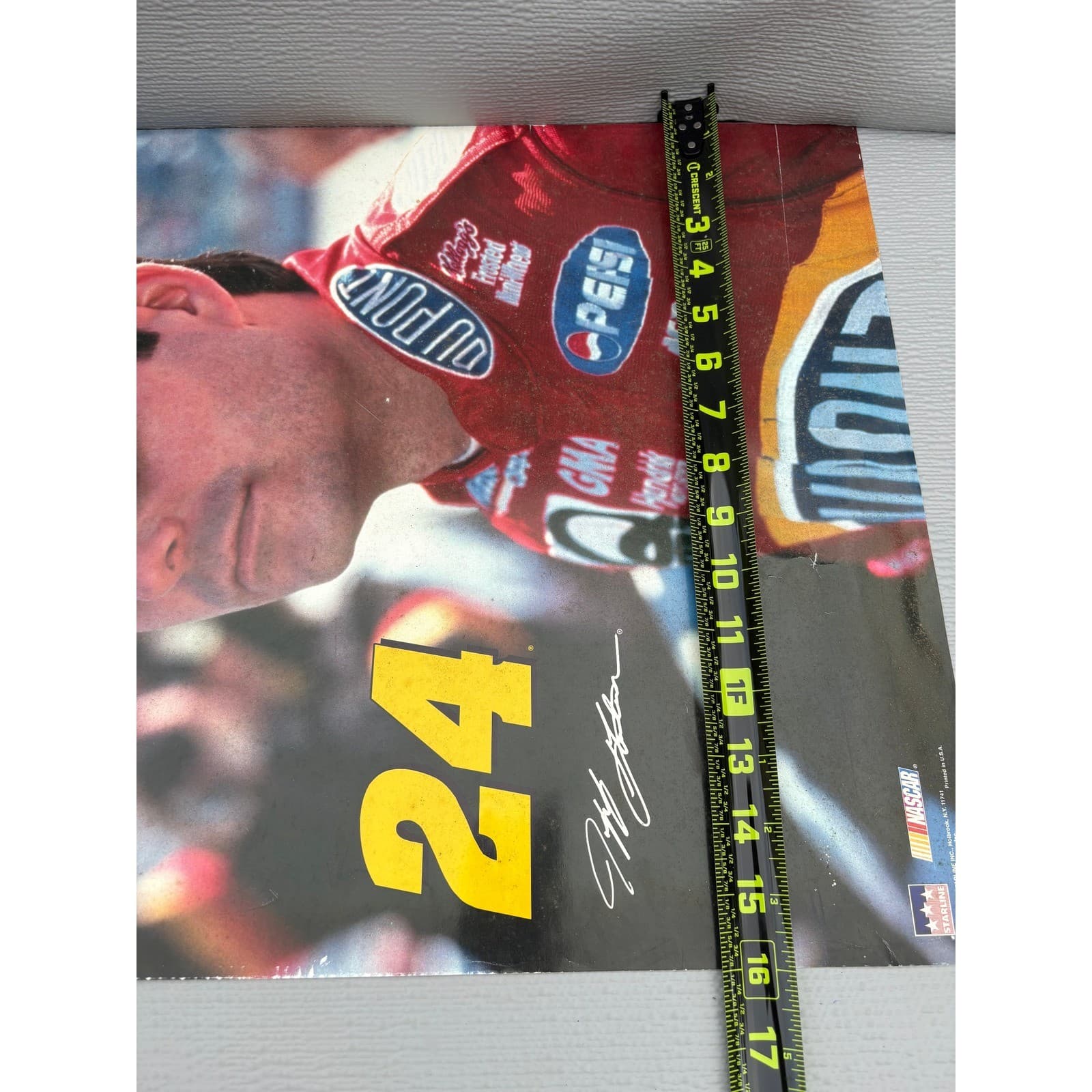 Vintage 1999 Jeff Gordon NASCAR Starline Poster 24 DuPont 16x20 Racing - Thumbnail 3