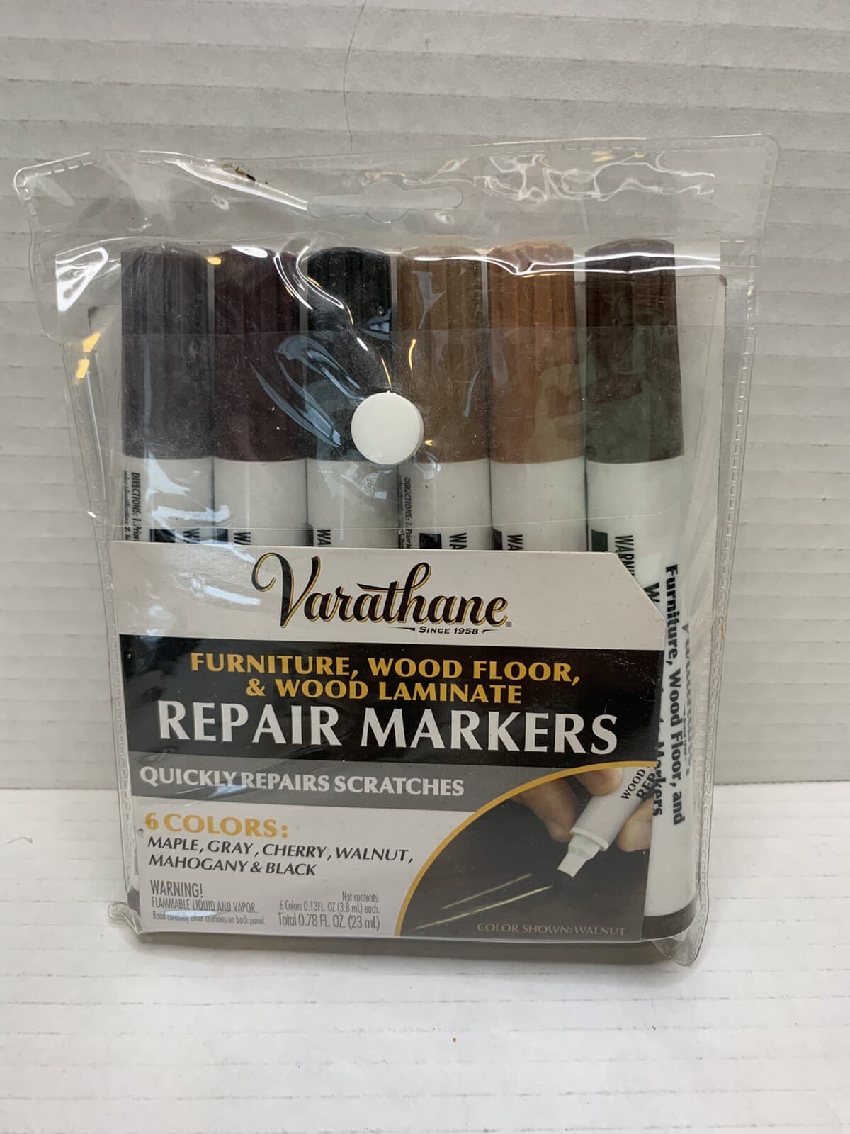 Varathane Furniture Wood Floor & Wood Laminate Repair Markers 6pc New - Thumbnail 3