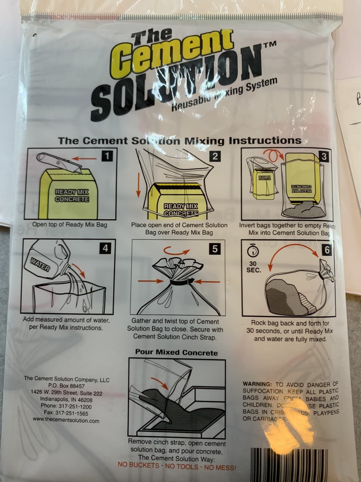 The Reusable Concrete Mixing Bag - The Cement Solution - Thumbnail 4