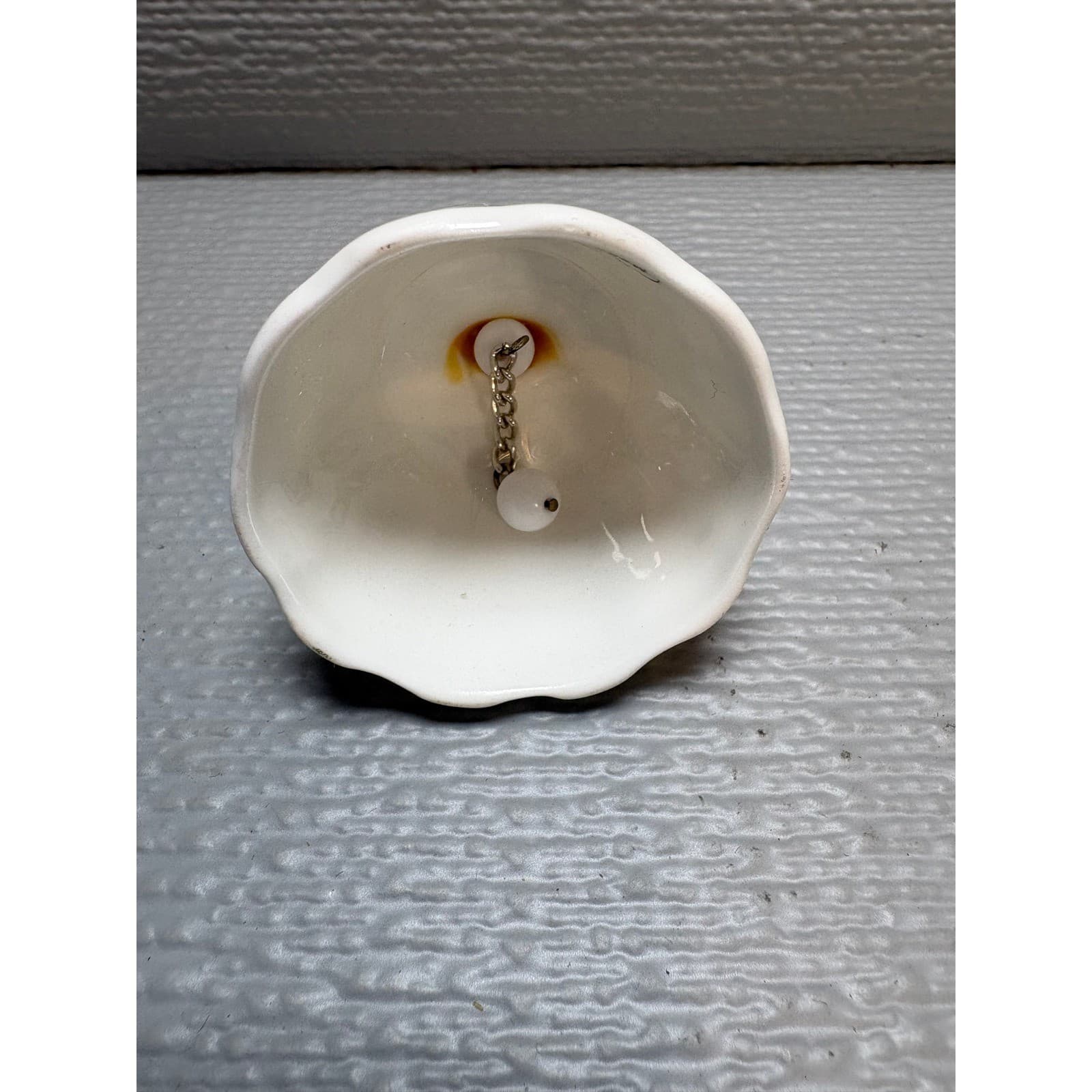 Vintage Newfoundland Souvenir Bell Fine Bone China Made in England Heart Handle - Thumbnail 3
