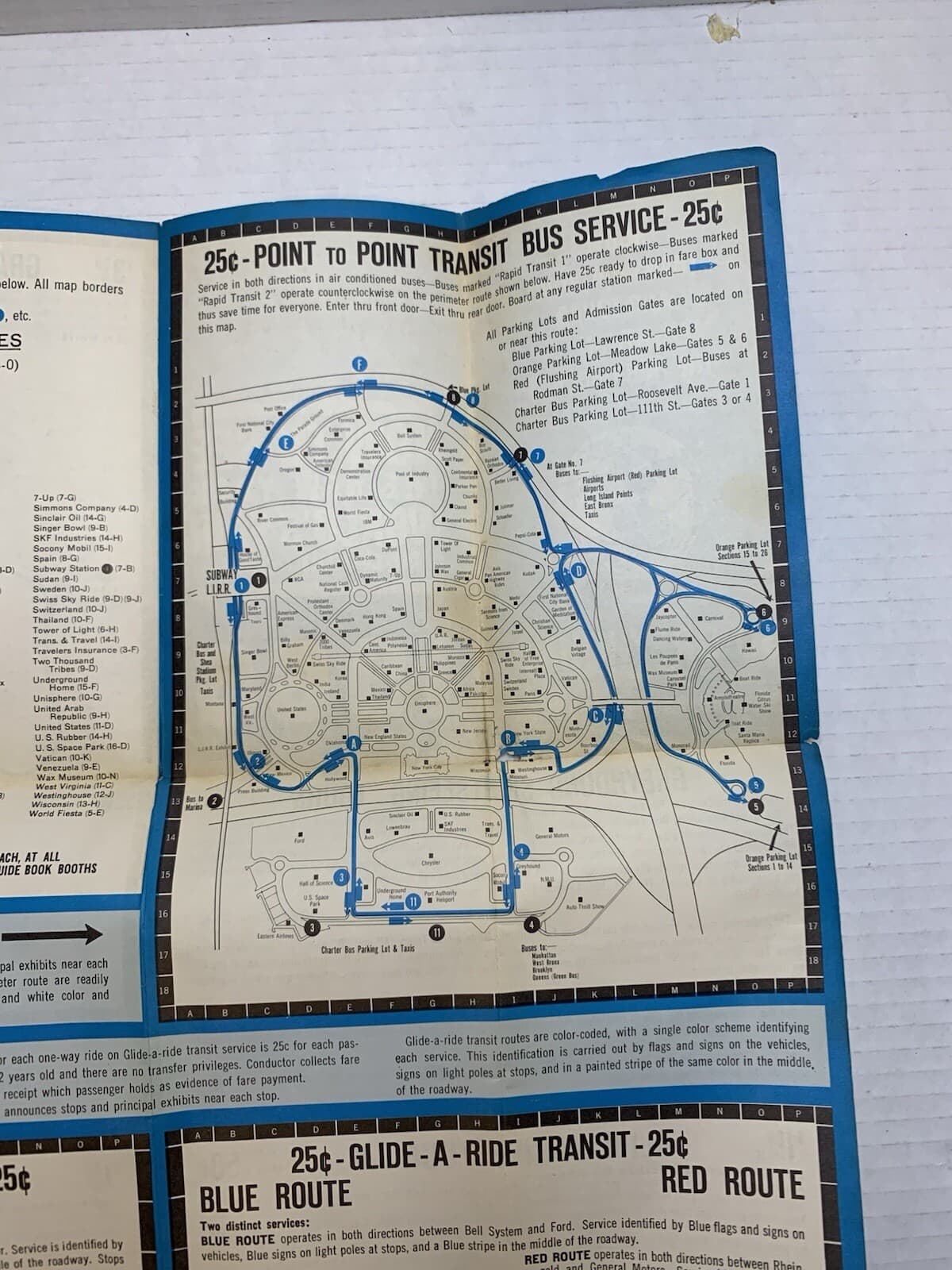 1965 Greyhound HOW TO SEE THE NEW YORK WORLD'S FAIR Fold-Out Map & Planner - Thumbnail 8