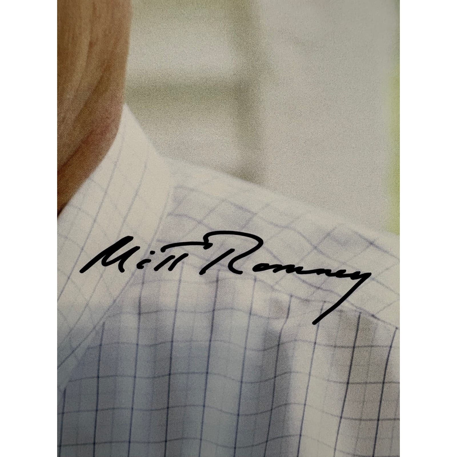 Mitt Romney Signed Autographed 8x10 Color Photo Political Memorabilia GOP - Thumbnail 2