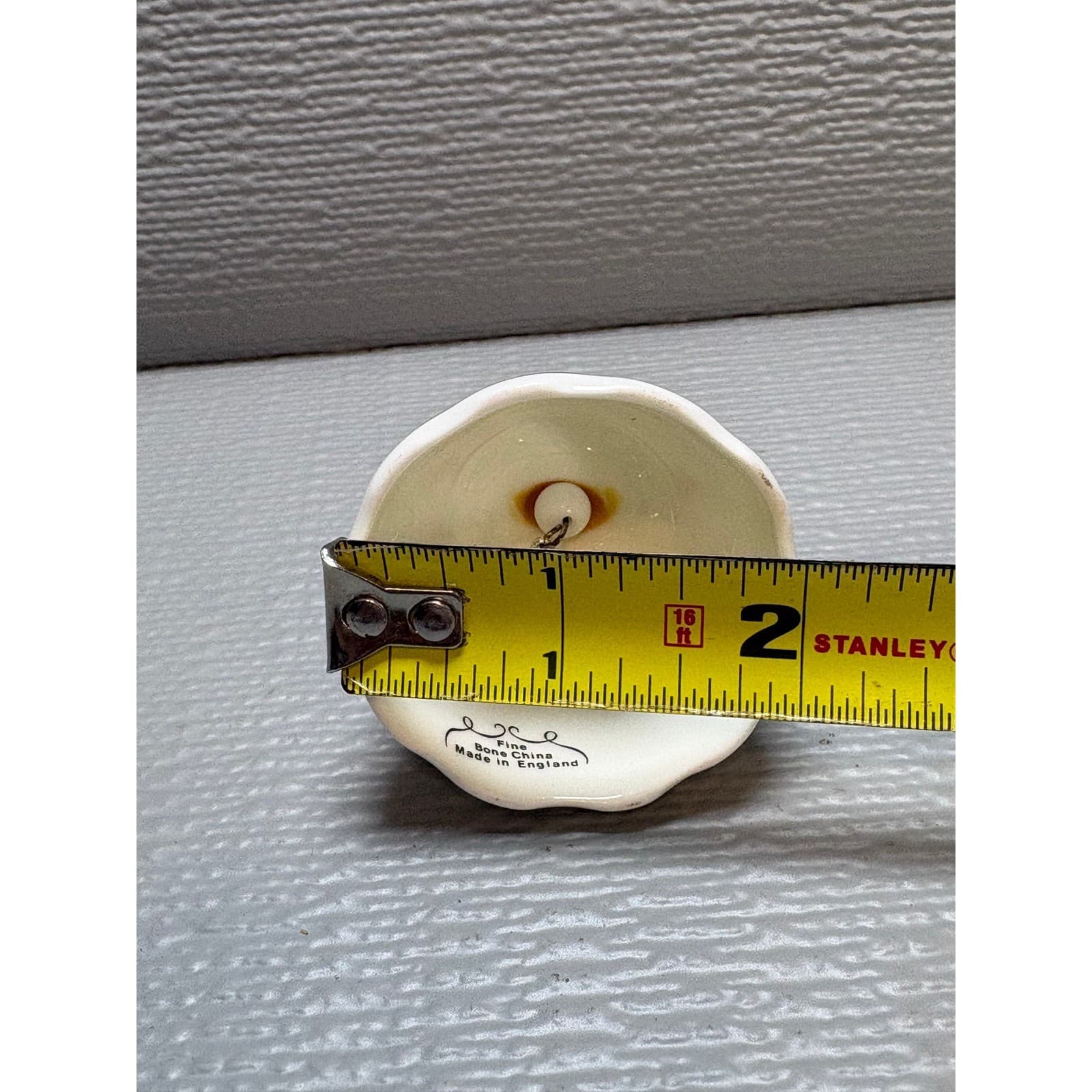 Vintage Newfoundland Souvenir Bell Fine Bone China Made in England Heart Handle - Thumbnail 5