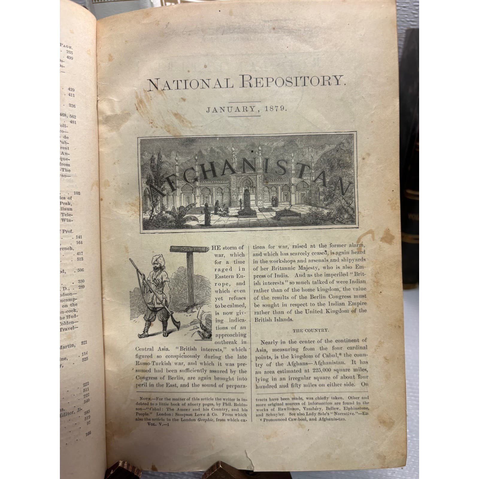 1879 National Repository Vol V Antique Hardcover Religious Literature Art - Thumbnail 4