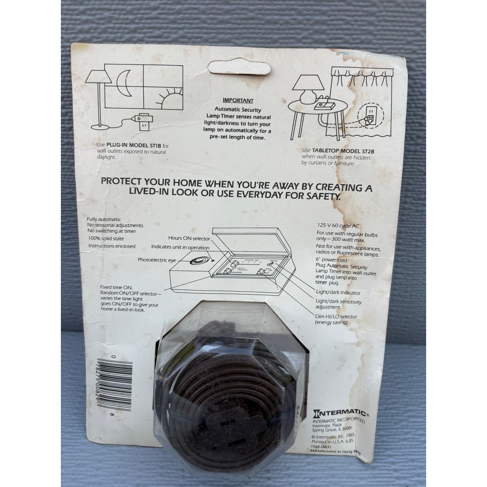 Vintage Intermatic Time-All Tabletop Automatic Security Lamp Timer Model ST2B - Thumbnail 3