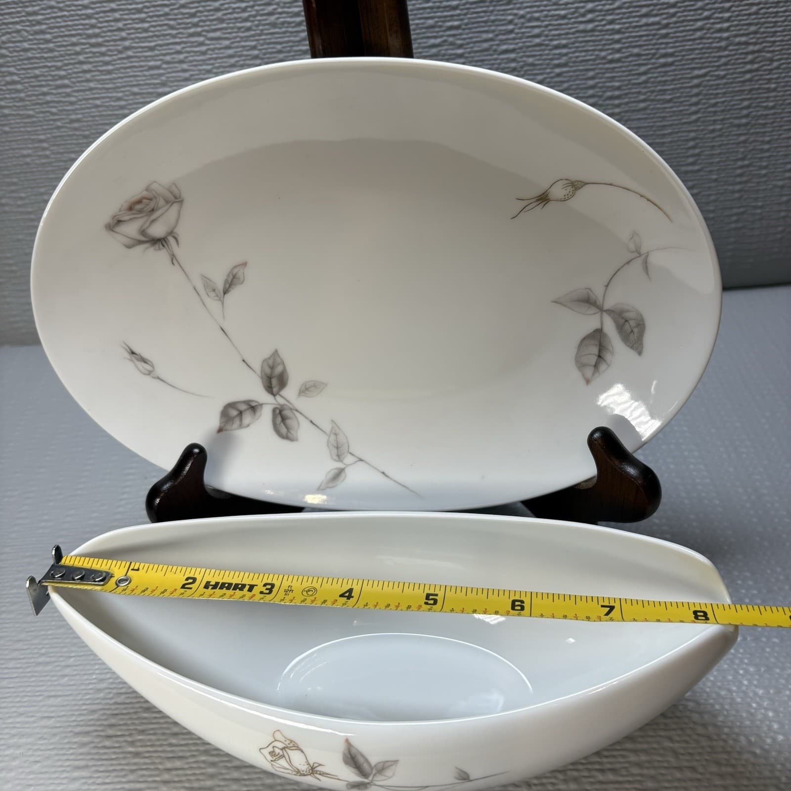 Vintage Fine China Sango Lyric Gravy Boat with Oval Underplate Japan - Thumbnail 6