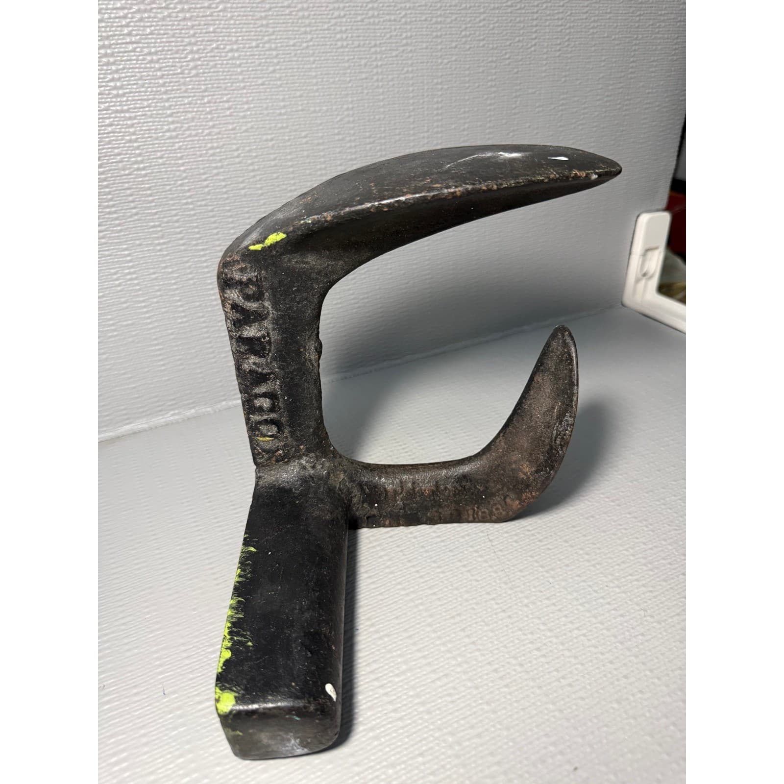 Antique Paragon N82 Cast Iron Cobbler Shoe Last Vintage Industrial Decor Black - Thumbnail 4
