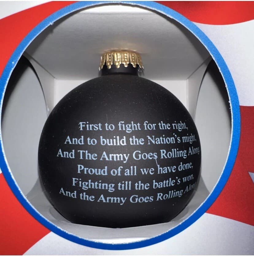 U.S. ARMY -American Pride Glass Blown Christmas Ornament, NIB Holiday Decor - Thumbnail 3
