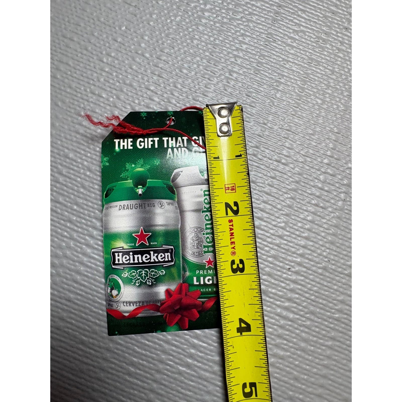 Vintage 2007 Heineken Beer 36 Holiday Gift Tags with Dispenser Box 2.75x4.5in - Thumbnail 6