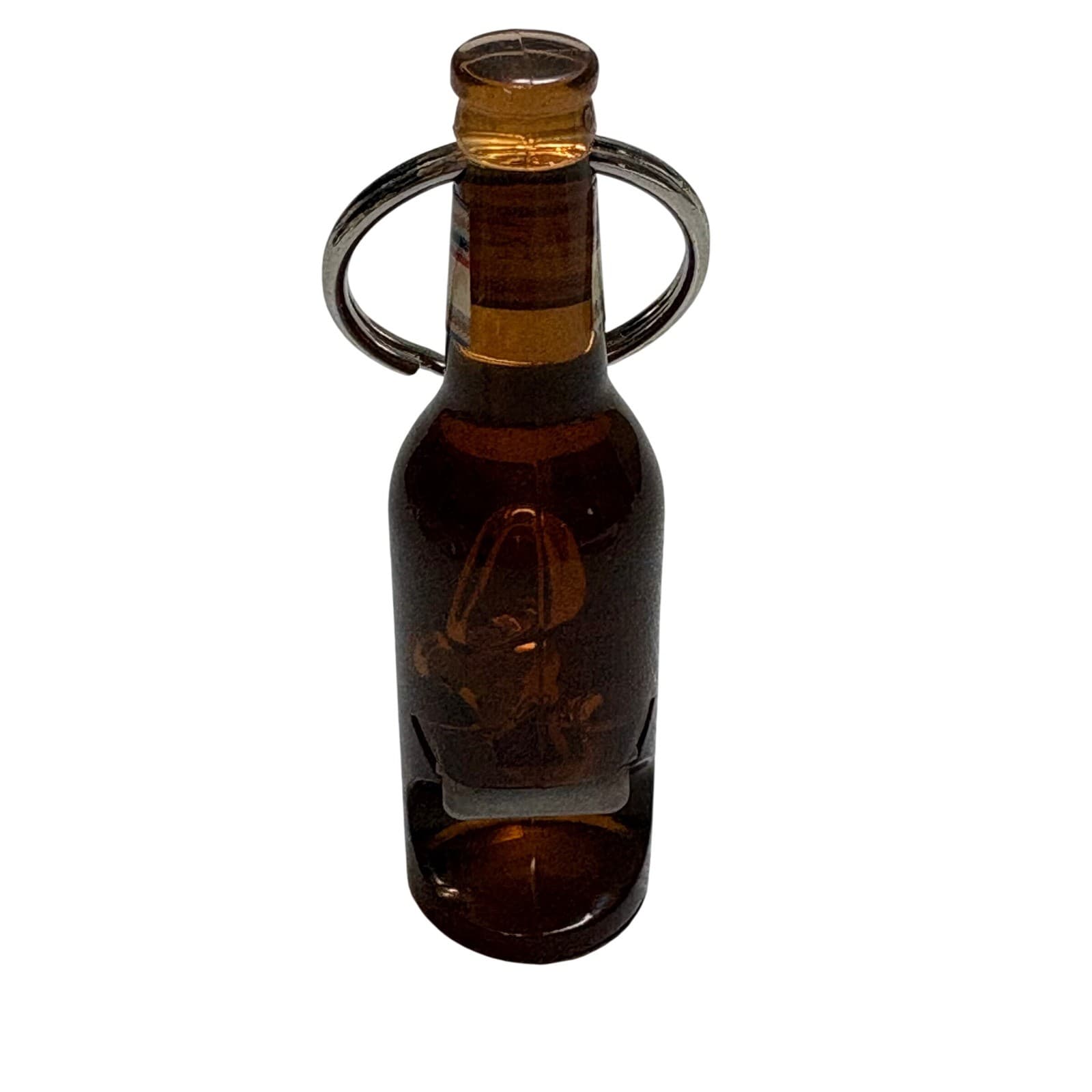 Michelob Ultra Beer Bottle Keychain with Integrated Bottle Opener Brown 3 Inch - Thumbnail 2