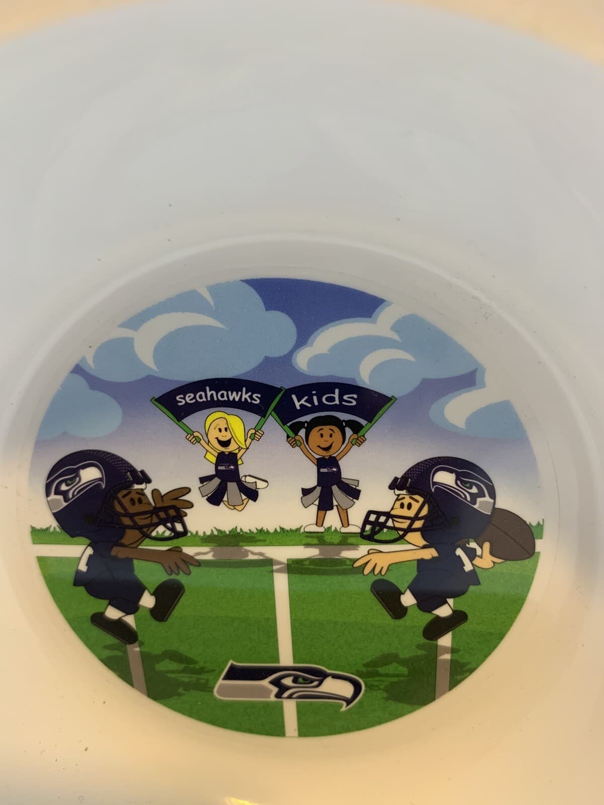 NFL Seattle Seahawks Child's Plate And Bowl Set NFL kids Officially Licensed - Thumbnail 2