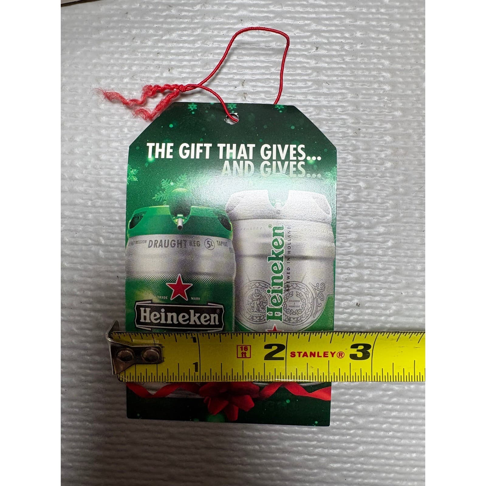 Vintage 2007 Heineken Beer 36 Holiday Gift Tags with Dispenser Box 2.75x4.5in - Thumbnail 5