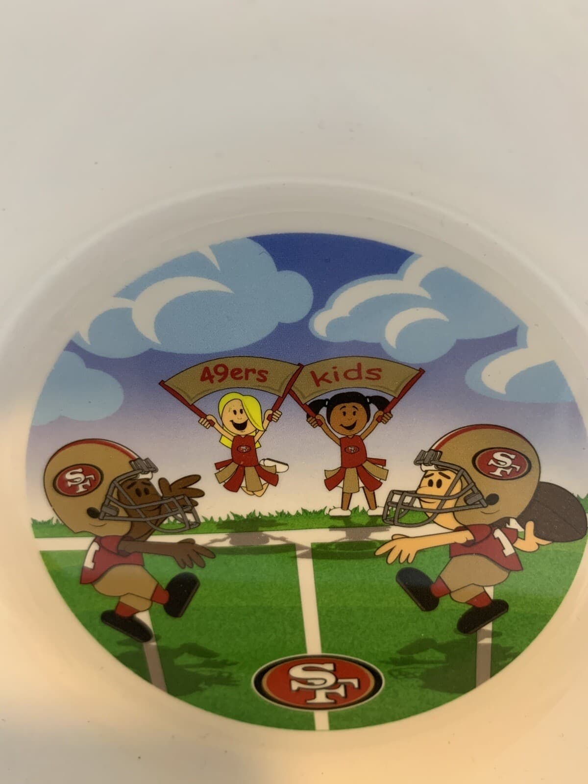 NFL San Francisco 49ers Child's Plate And Bowl Set NFL kids Officially Licensed - Thumbnail 2