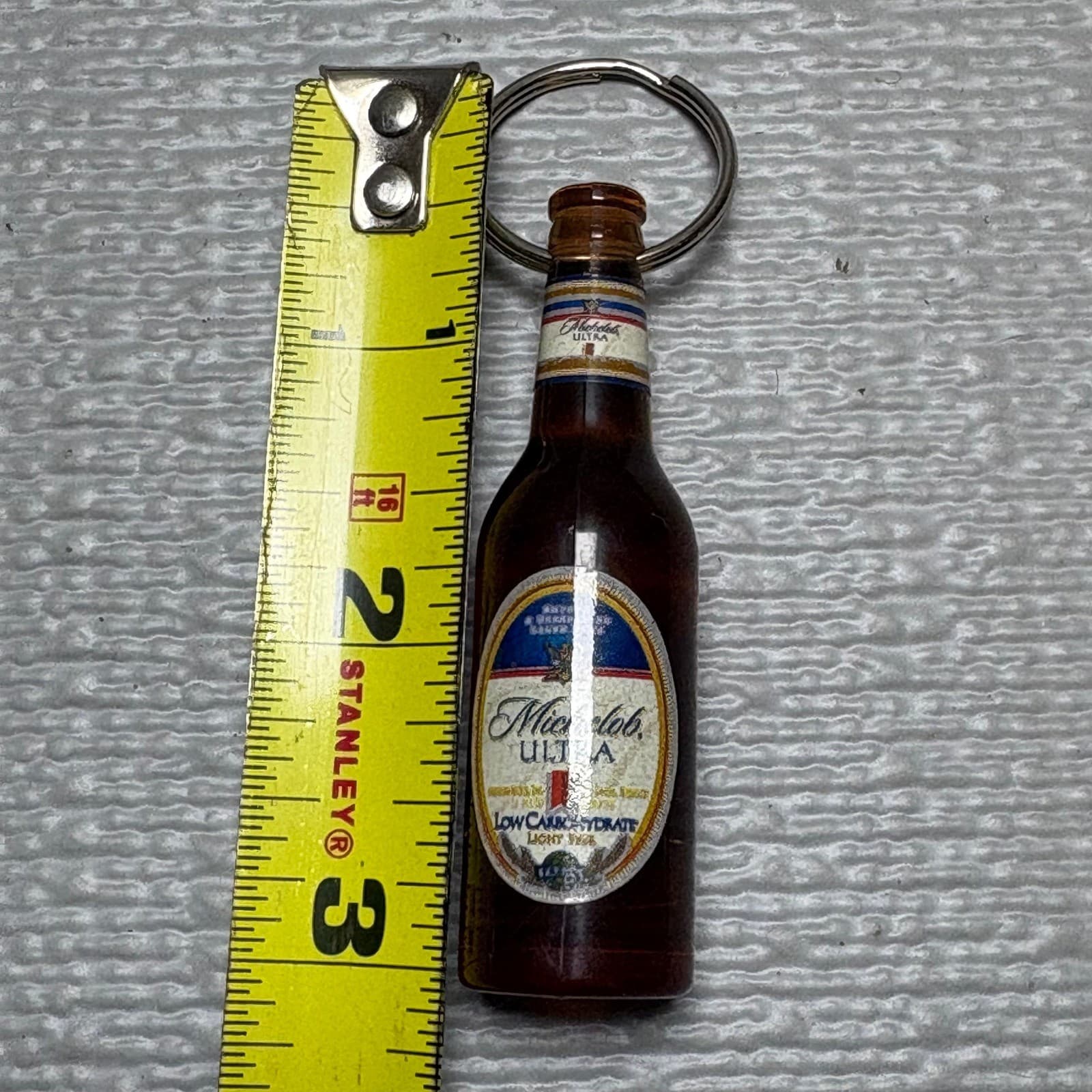 Michelob Ultra Beer Bottle Keychain with Integrated Bottle Opener Brown 3 Inch - Thumbnail 4