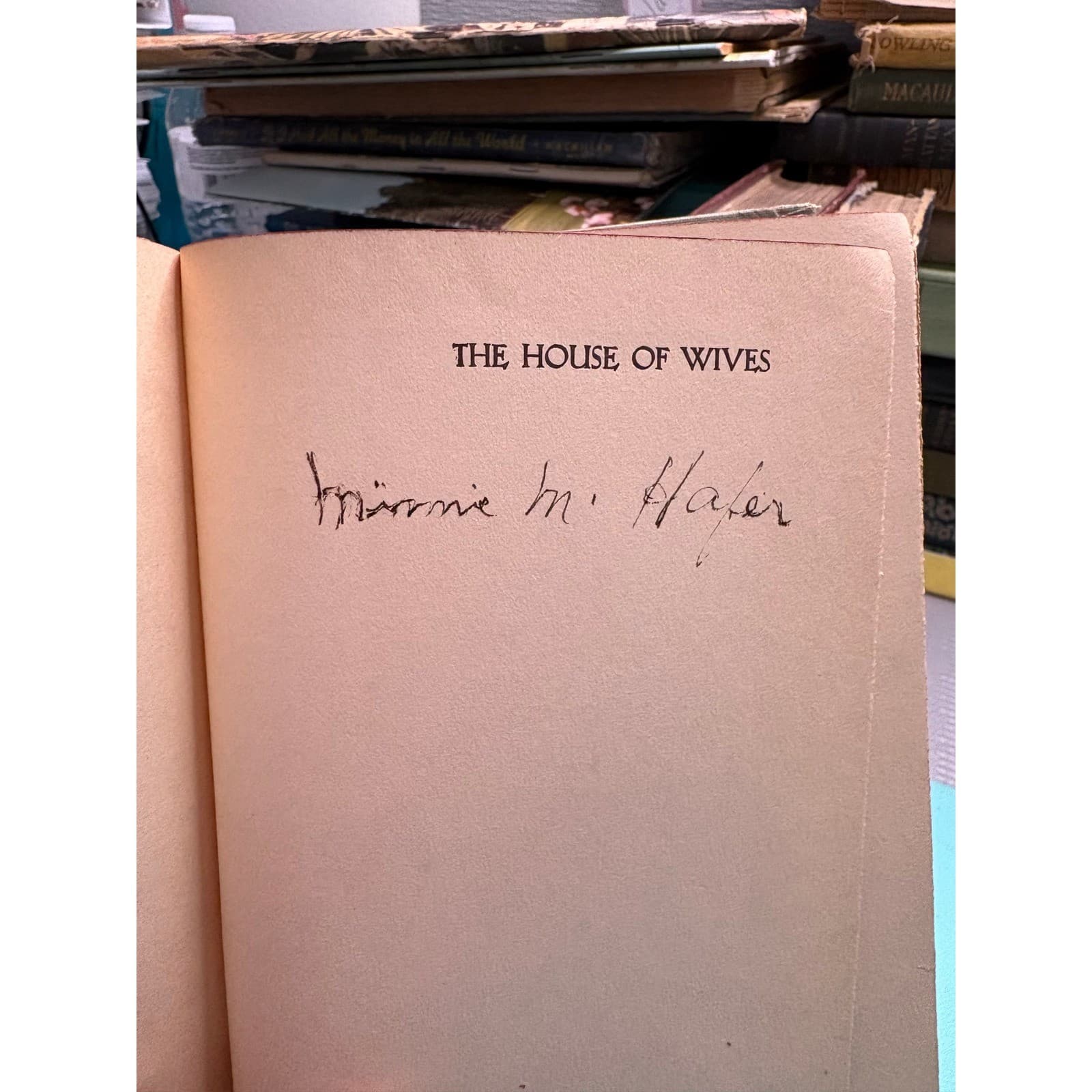1932 The House of Wives Elizabeth Hamilton Herbert Farrar & Rinehart Hardcover - Thumbnail 6