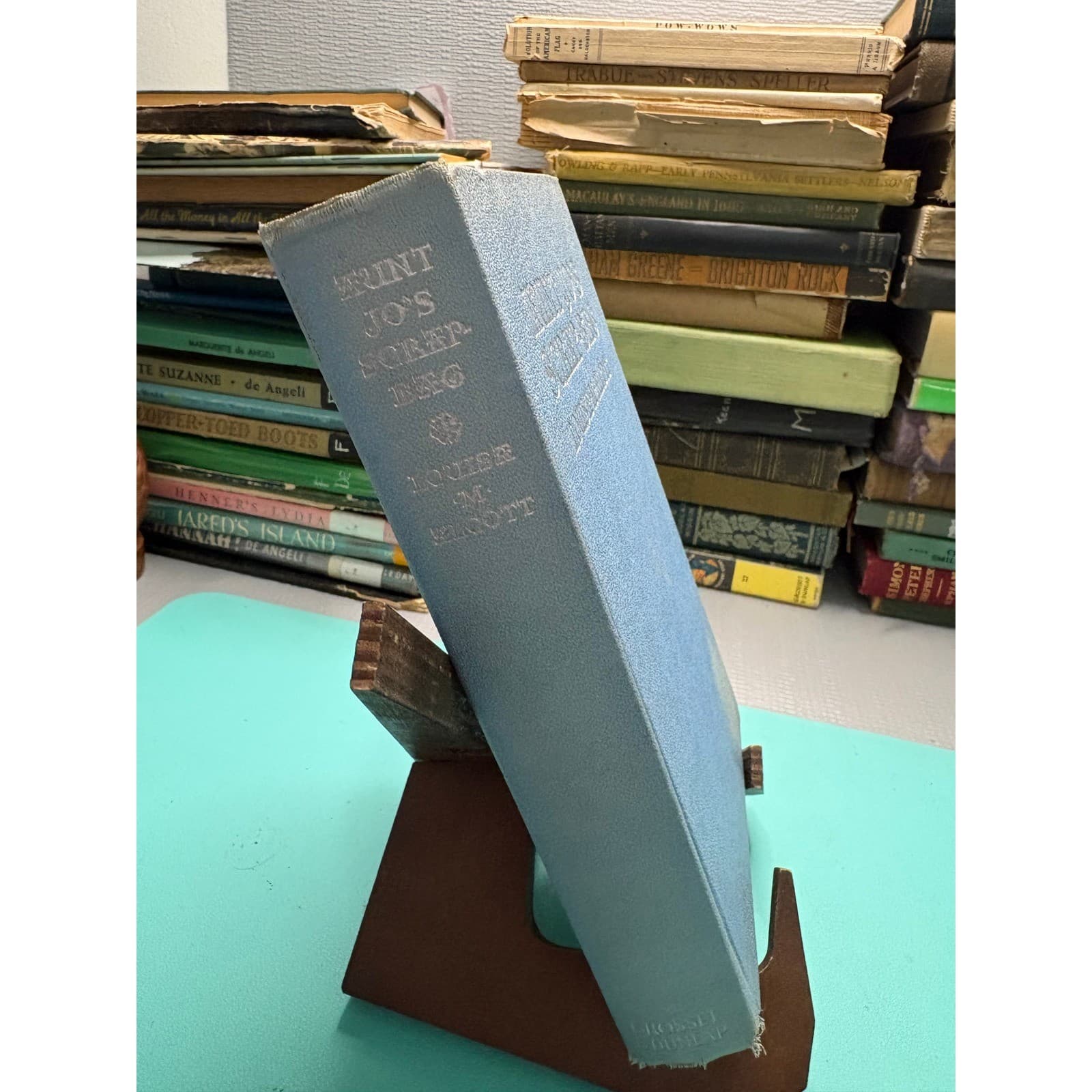 1929 Aunt Jo's Scrap-Bag Louisa M Alcott Grosset & Dunlap Vintage Hardcover - Thumbnail 2