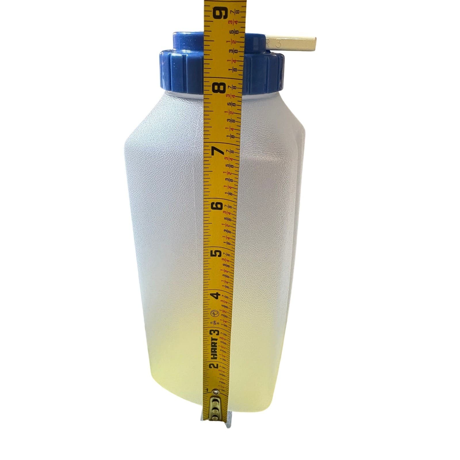Set of 2 Rubbermaid Vintage 1 Qt Juice Water Bottle Blue Flip Top Frosted - Thumbnail 5
