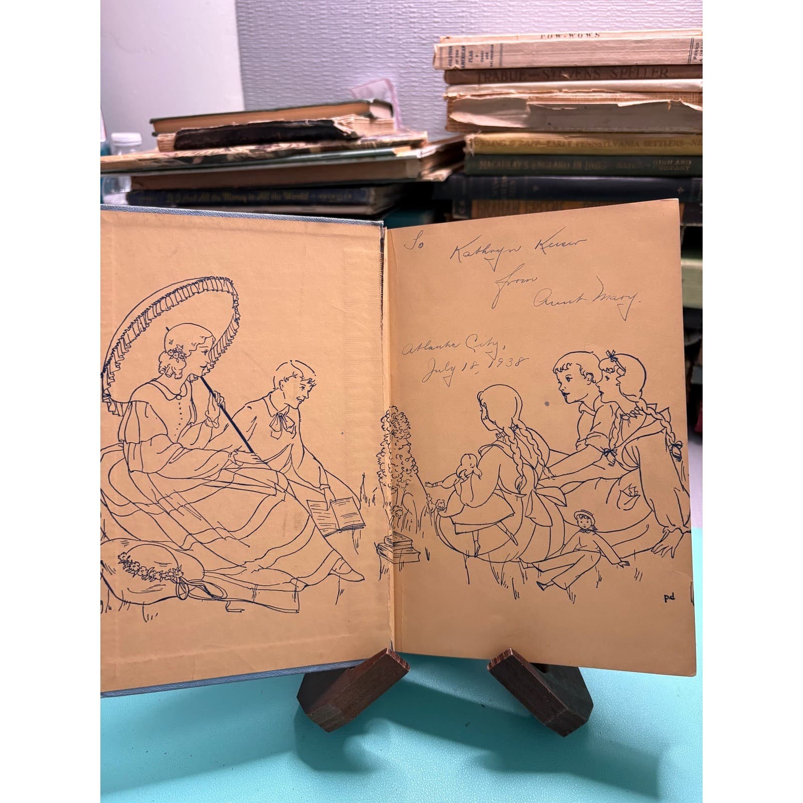 1929 Aunt Jo's Scrap-Bag Louisa M Alcott Grosset & Dunlap Vintage Hardcover - Thumbnail 5