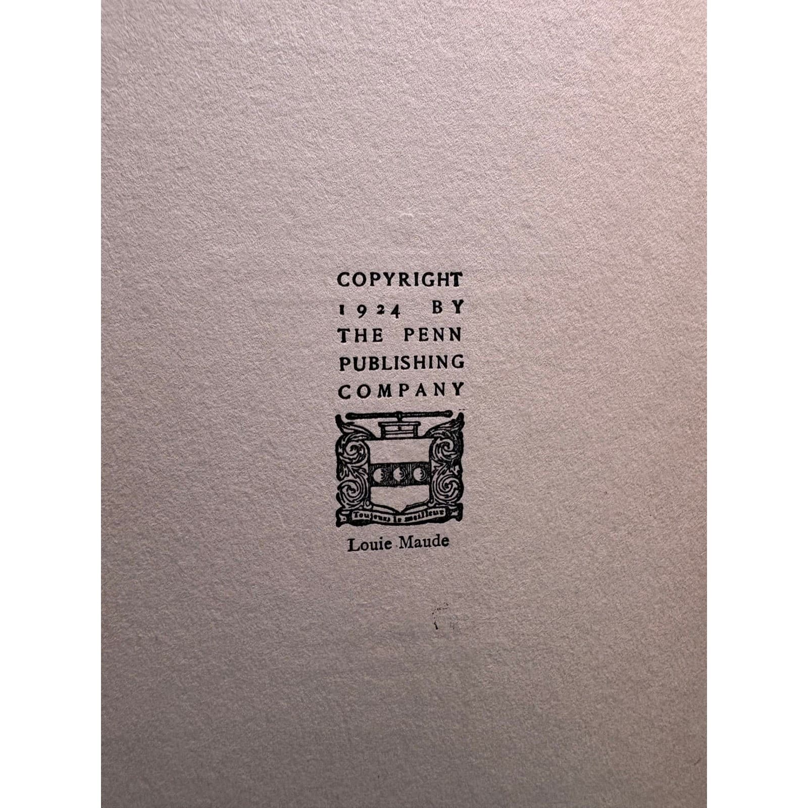 1928 Louie Maude Helen Sherman Griffith Penn Publishing Antique Hardcover Book - Thumbnail 6