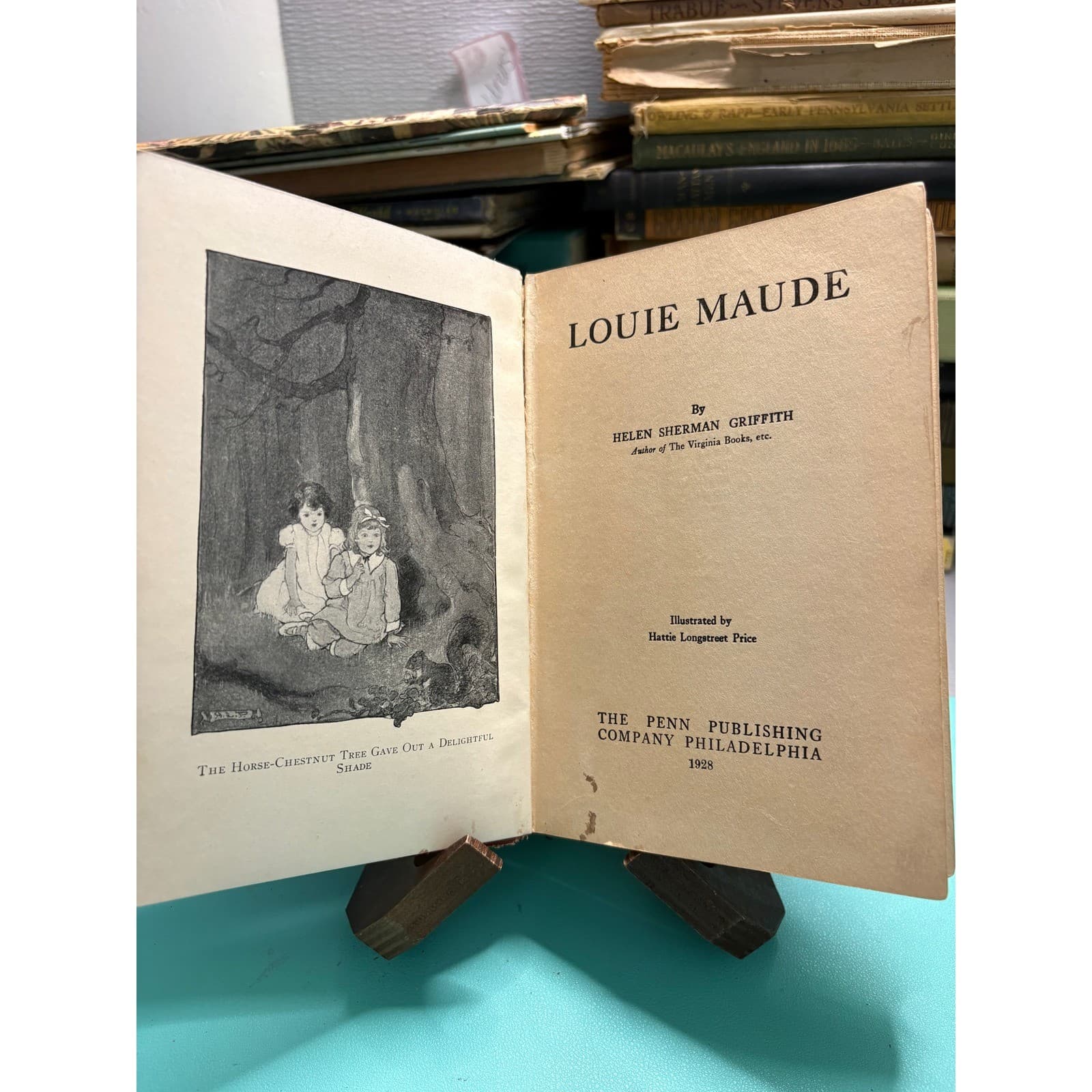 1928 Louie Maude Helen Sherman Griffith Penn Publishing Antique Hardcover Book - Thumbnail 7