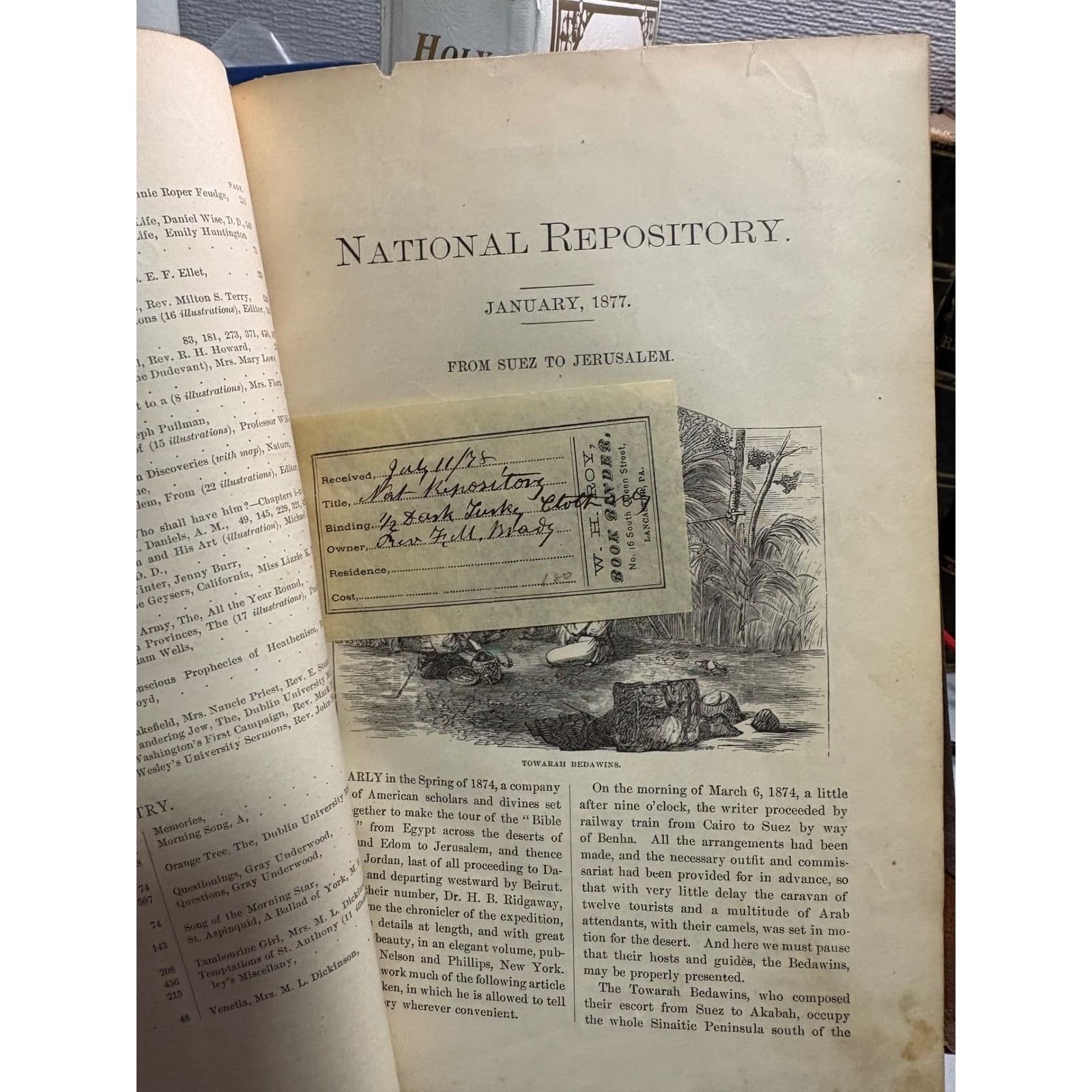 National Repository Vol I 1877 General Religious Literature Daniel Curry Antique - Thumbnail 4