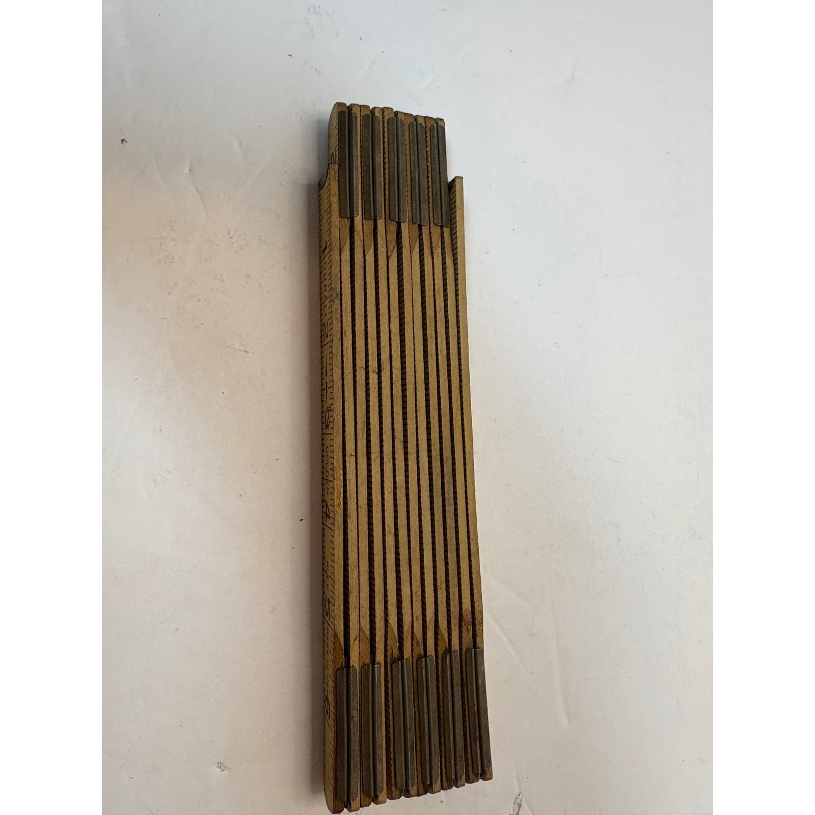 Vintage Durall Golden Rule 72 Inch Folding Wood Carpenters Ruler Made in USA - Thumbnail 5