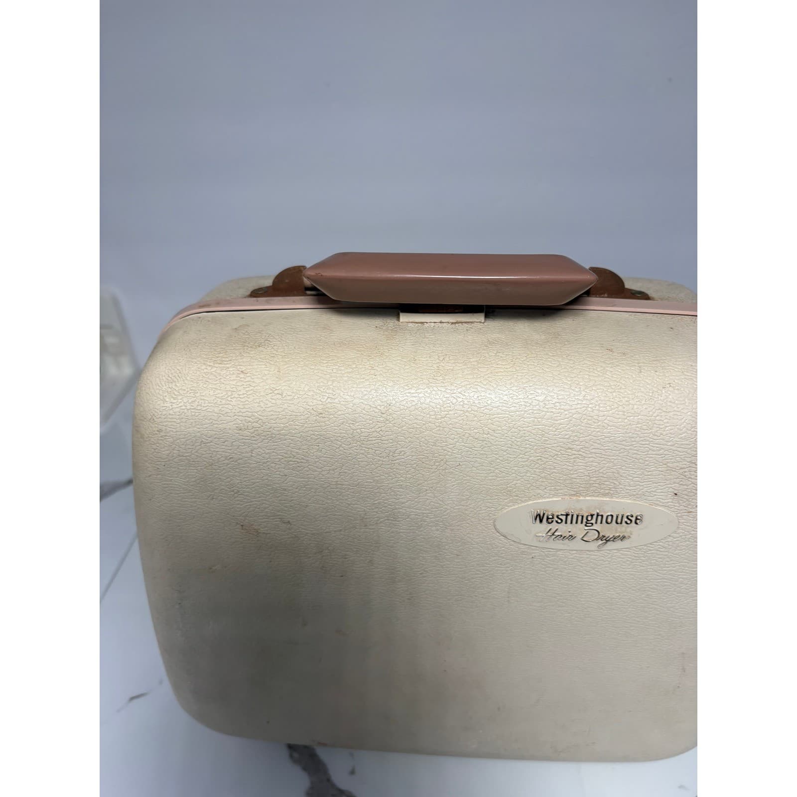 Vintage Westinghouse Portable Hair and Nail Dryer Pink Bonnet Vanity Case HZ10-1 - Thumbnail 10