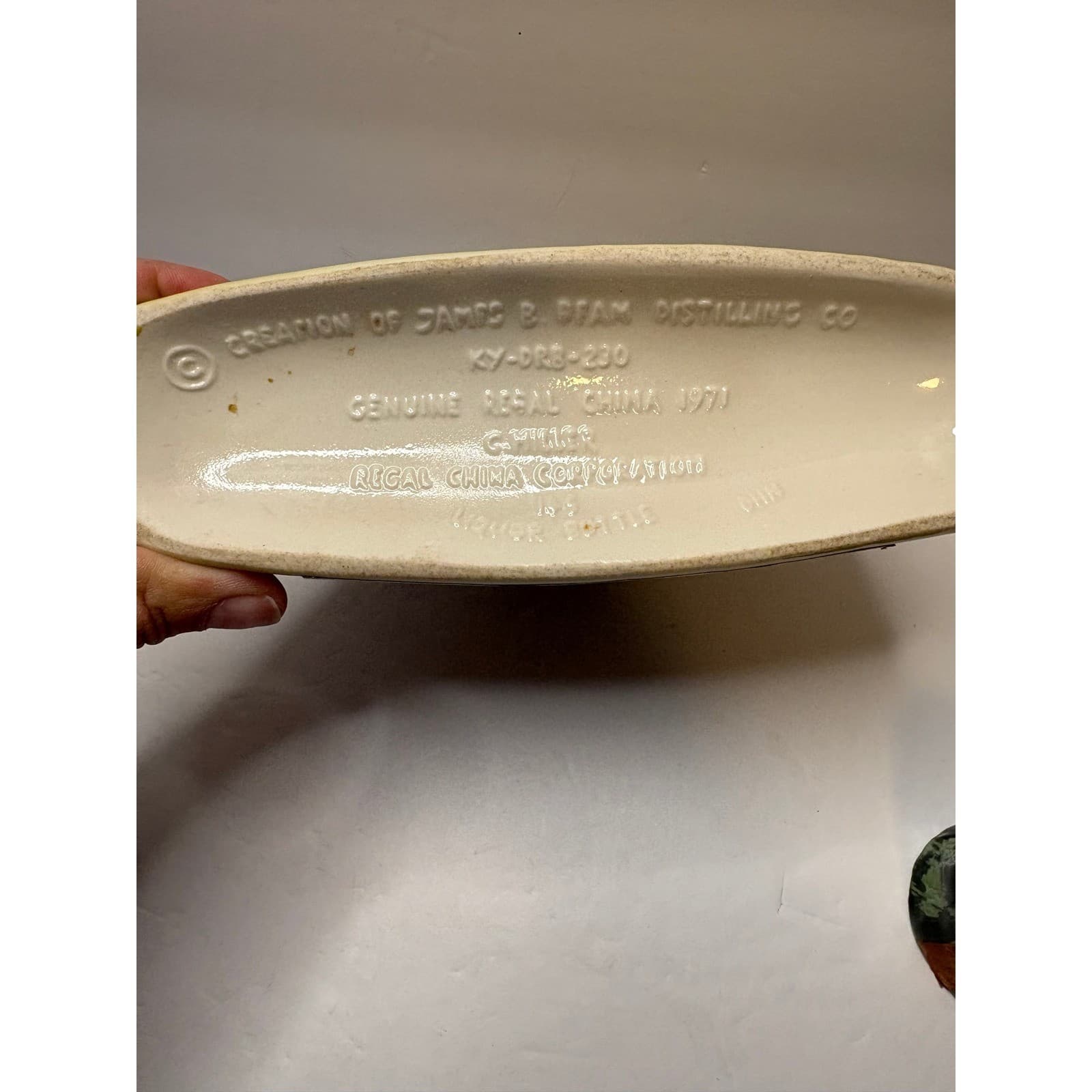 Jim Beam 1971 Tall Cedars of Lebanon TCL Muscular Dystrophy Decanter Regal China - Thumbnail 4