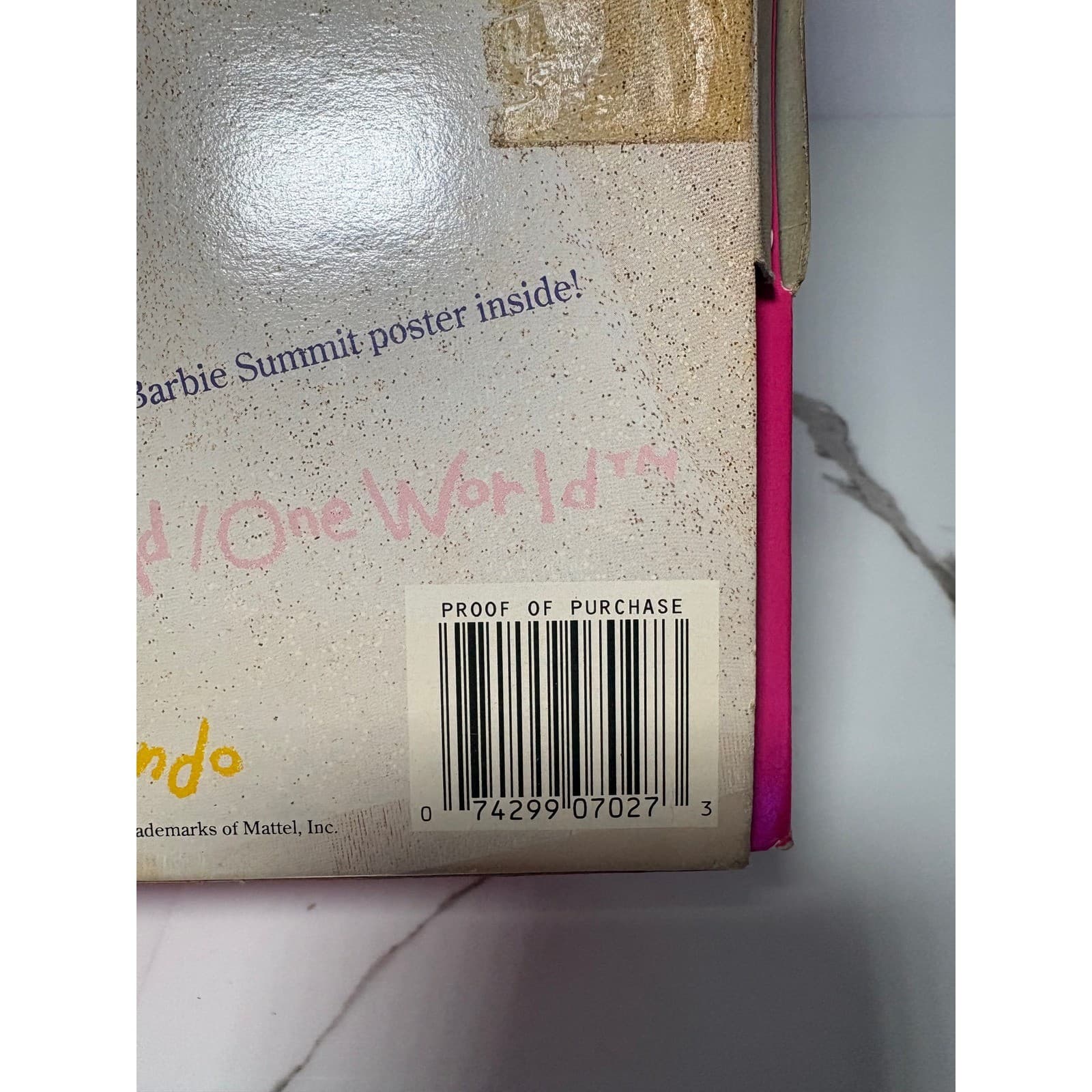 Vintage 1990 Summit Barbie Special Edition Doll Mattel 7027 White Gold Gown NIB - Thumbnail 4